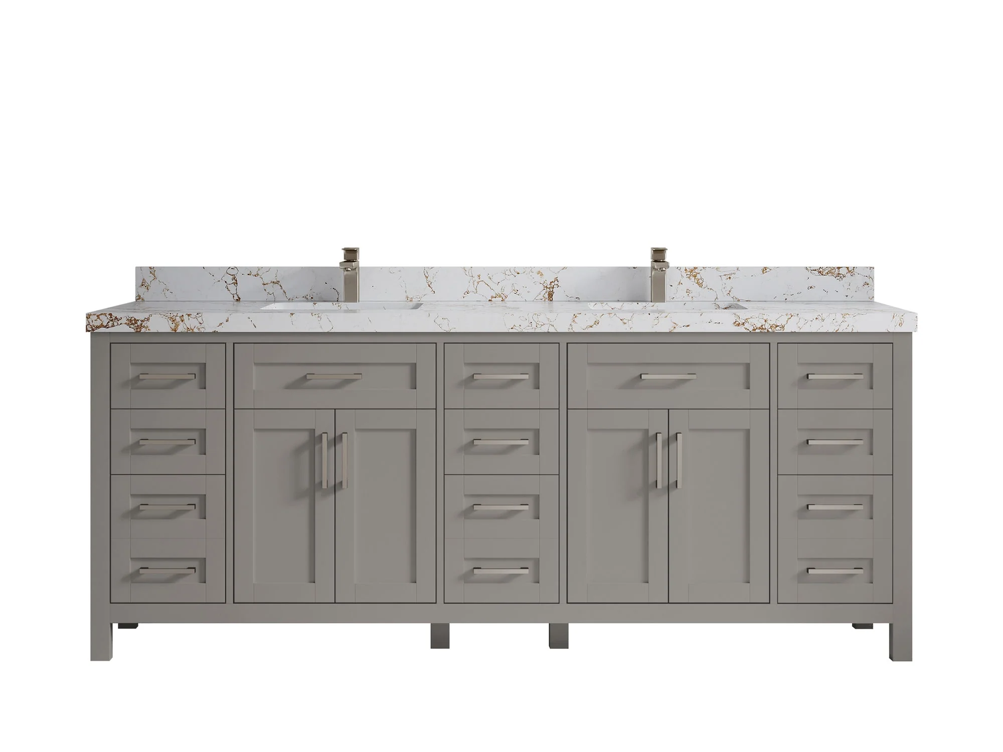 Cambridge 84 in. W x 22 in. D Double Sink Bathroom Vanity - Image 26