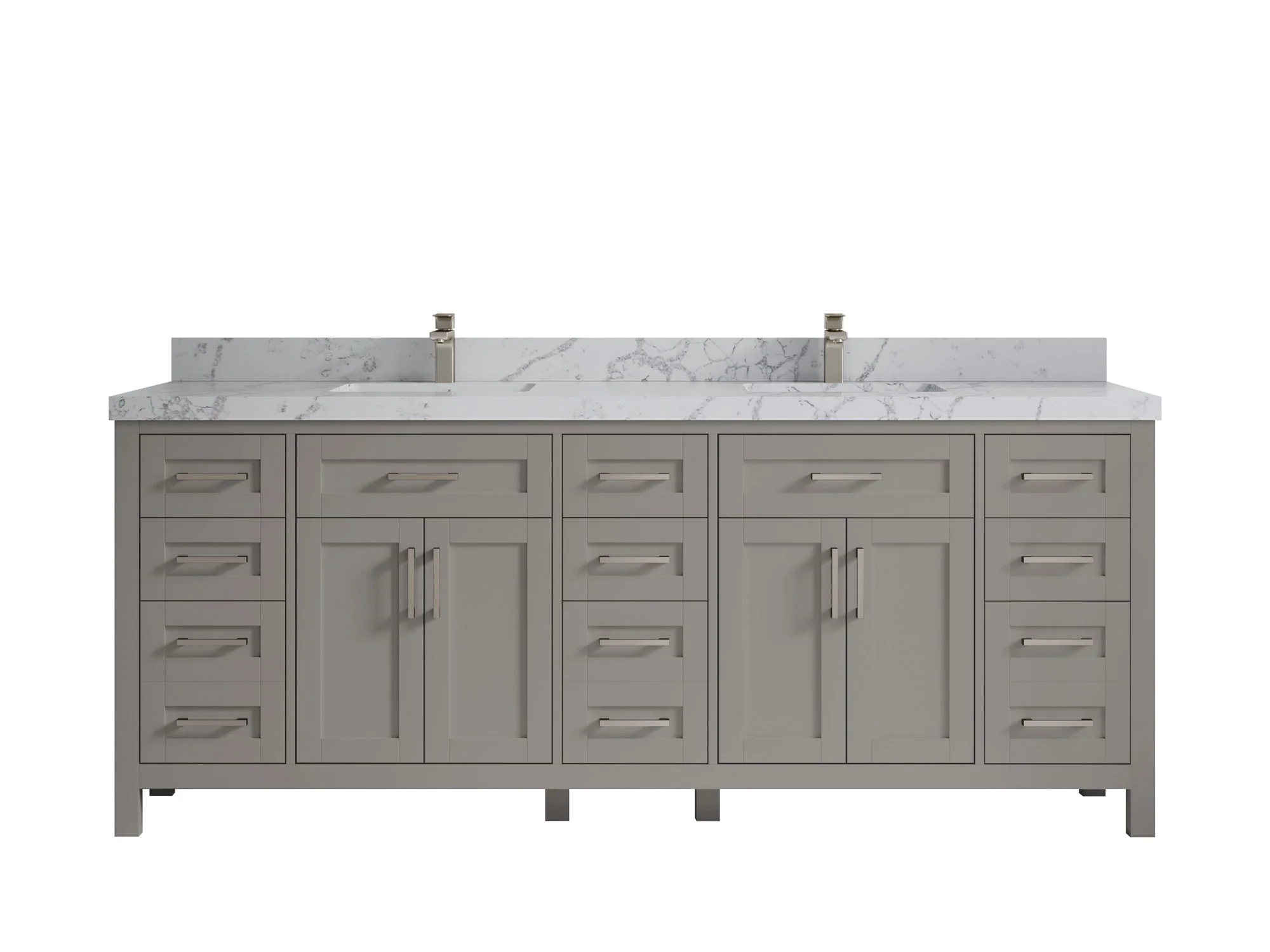 Cambridge 84 in. W x 22 in. D Double Sink Bathroom Vanity - Image 30
