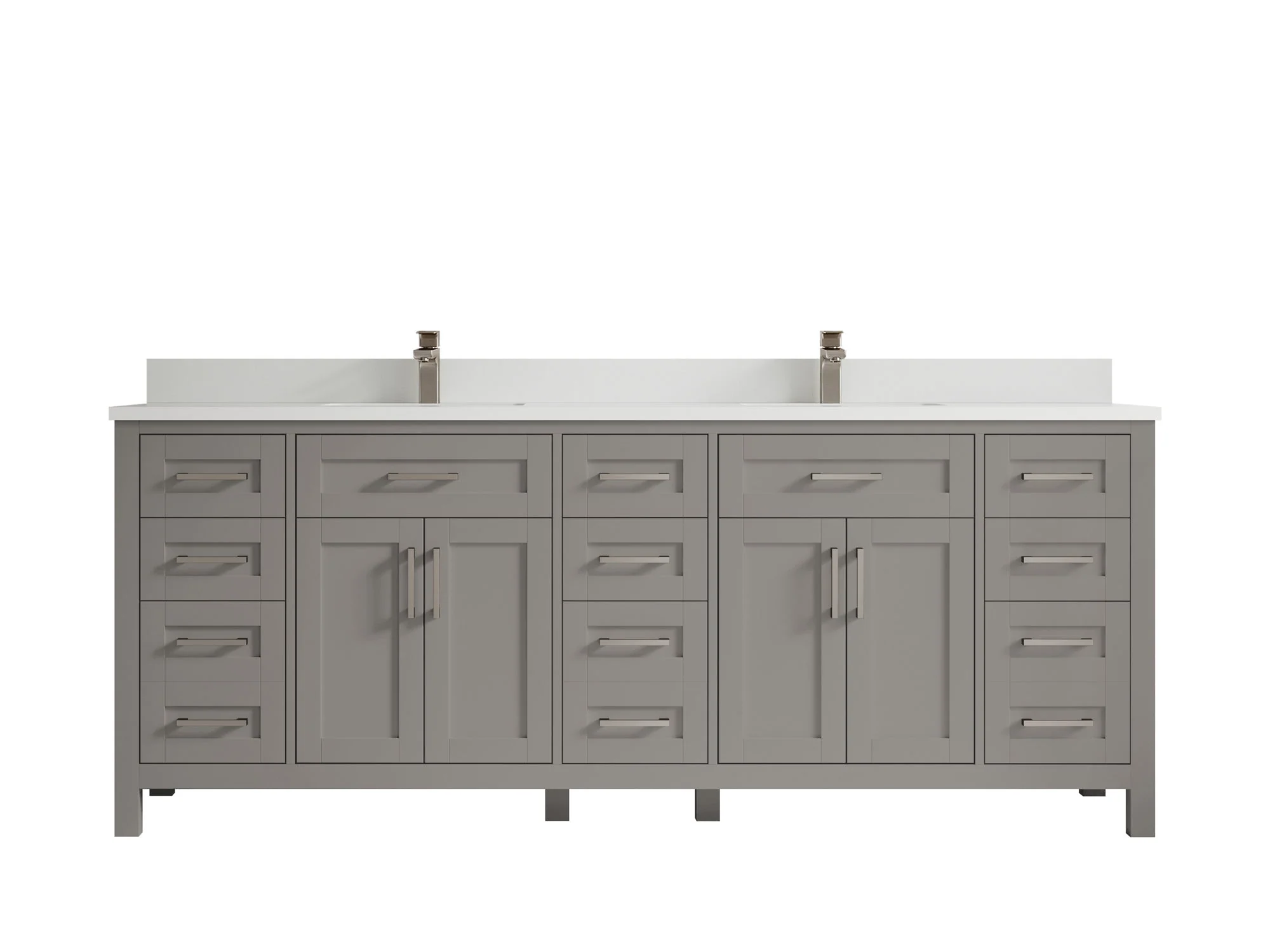 Cambridge 84 in. W x 22 in. D Double Sink Bathroom Vanity - Image 32