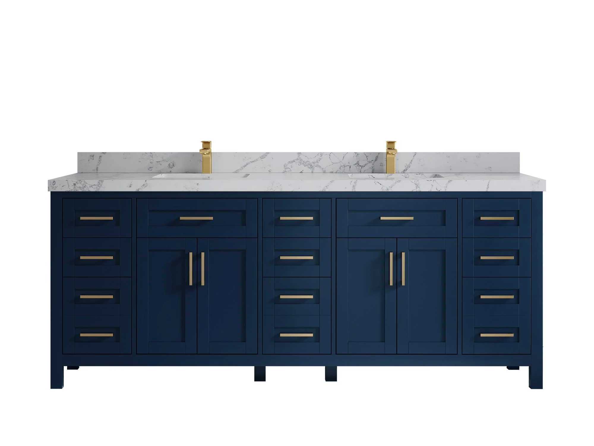 Cambridge 84 in. W x 22 in. D Double Sink Bathroom Vanity - Image 43