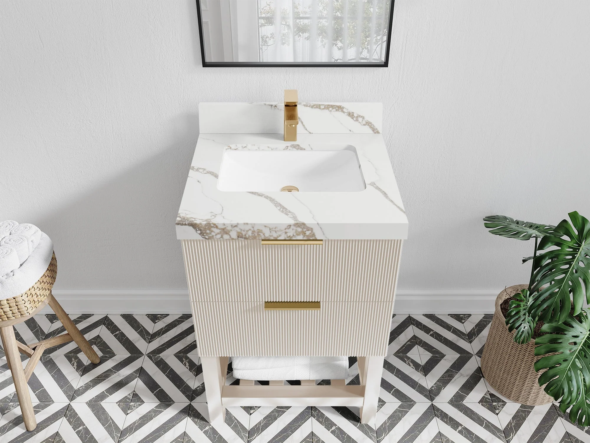 Catalina 24 in. W x 22 in. D Single Sink Bathroom Vanity - Image 10
