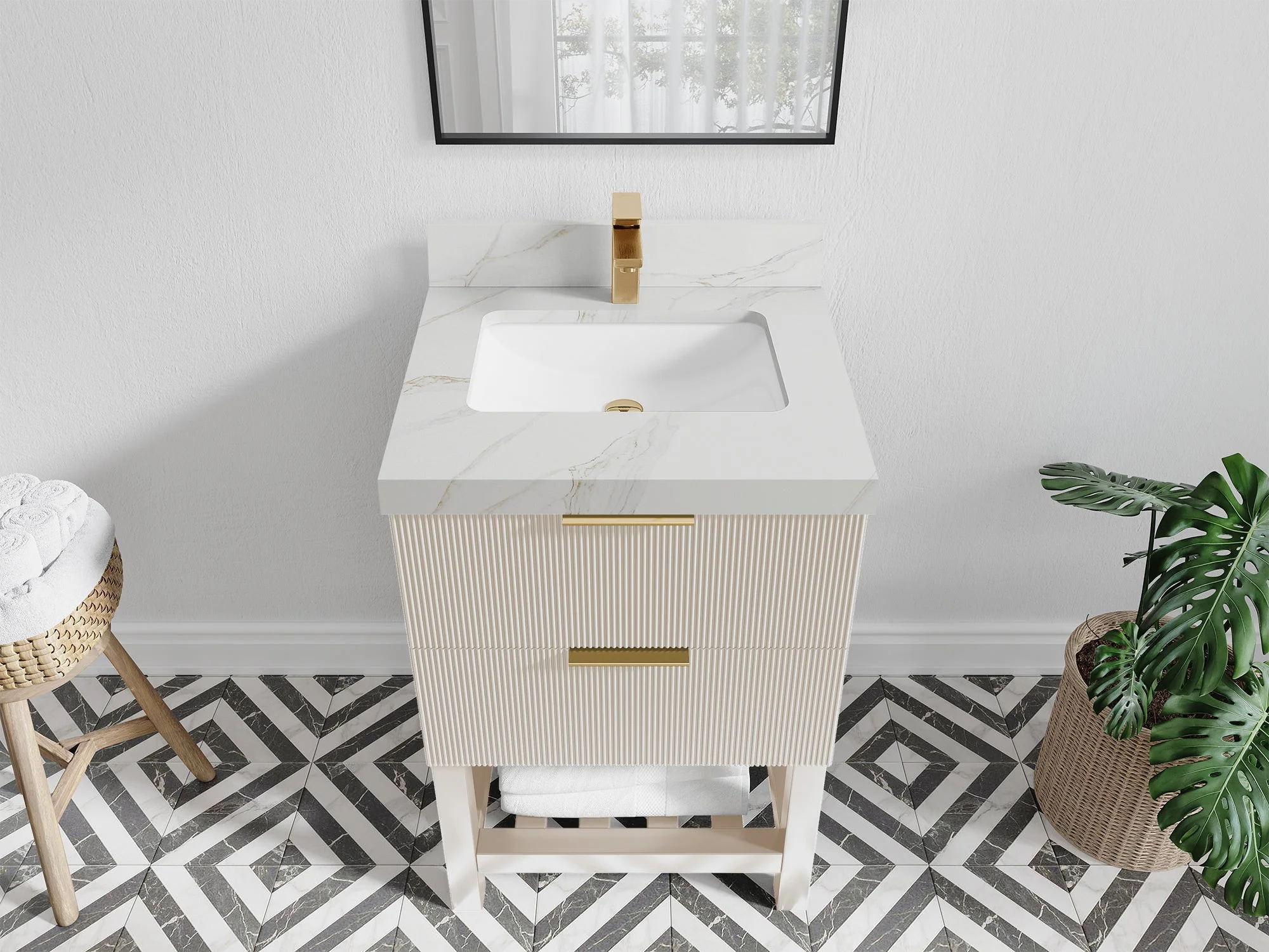 Catalina 24 in. W x 22 in. D Single Sink Bathroom Vanity - Image 12