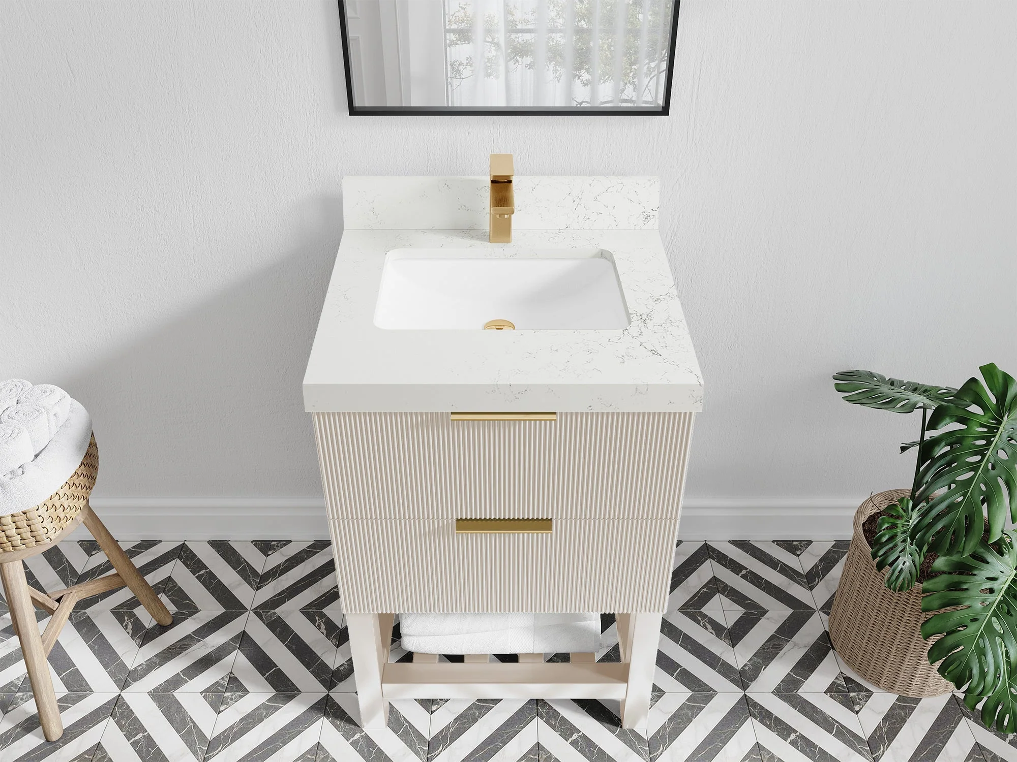 Catalina 24 in. W x 22 in. D Single Sink Bathroom Vanity - Image 18