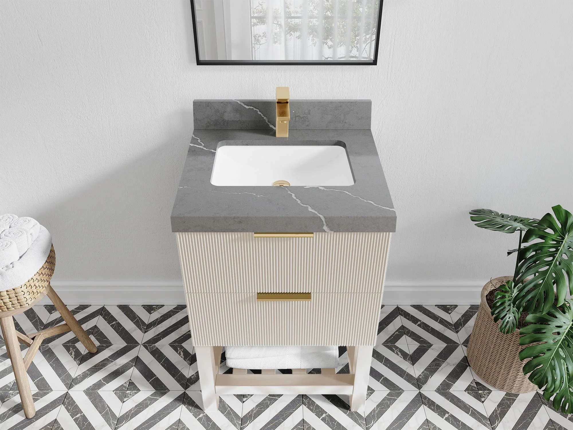 Catalina 24 in. W x 22 in. D Single Sink Bathroom Vanity - Image 20