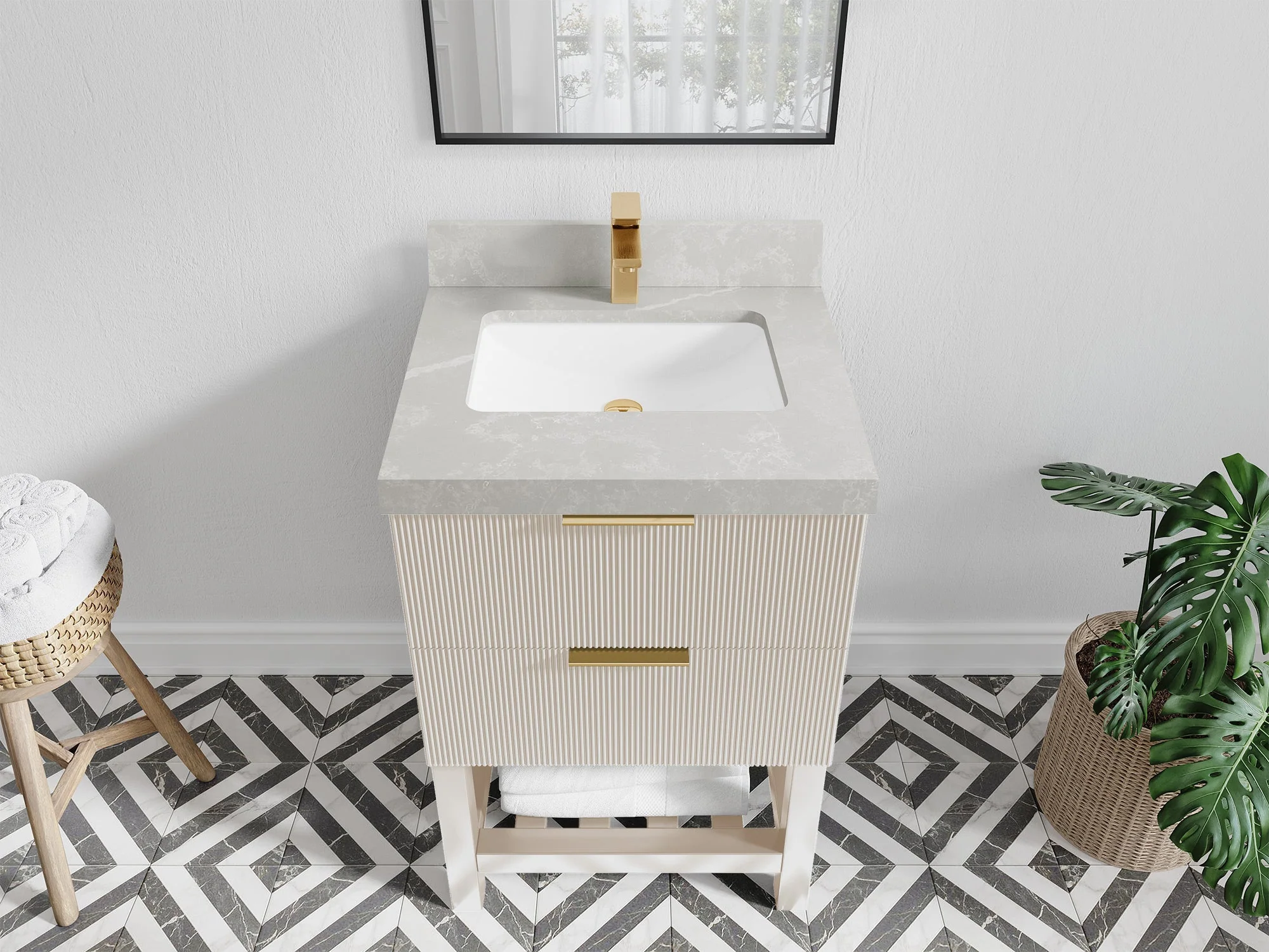 Catalina 24 in. W x 22 in. D Single Sink Bathroom Vanity - Image 22