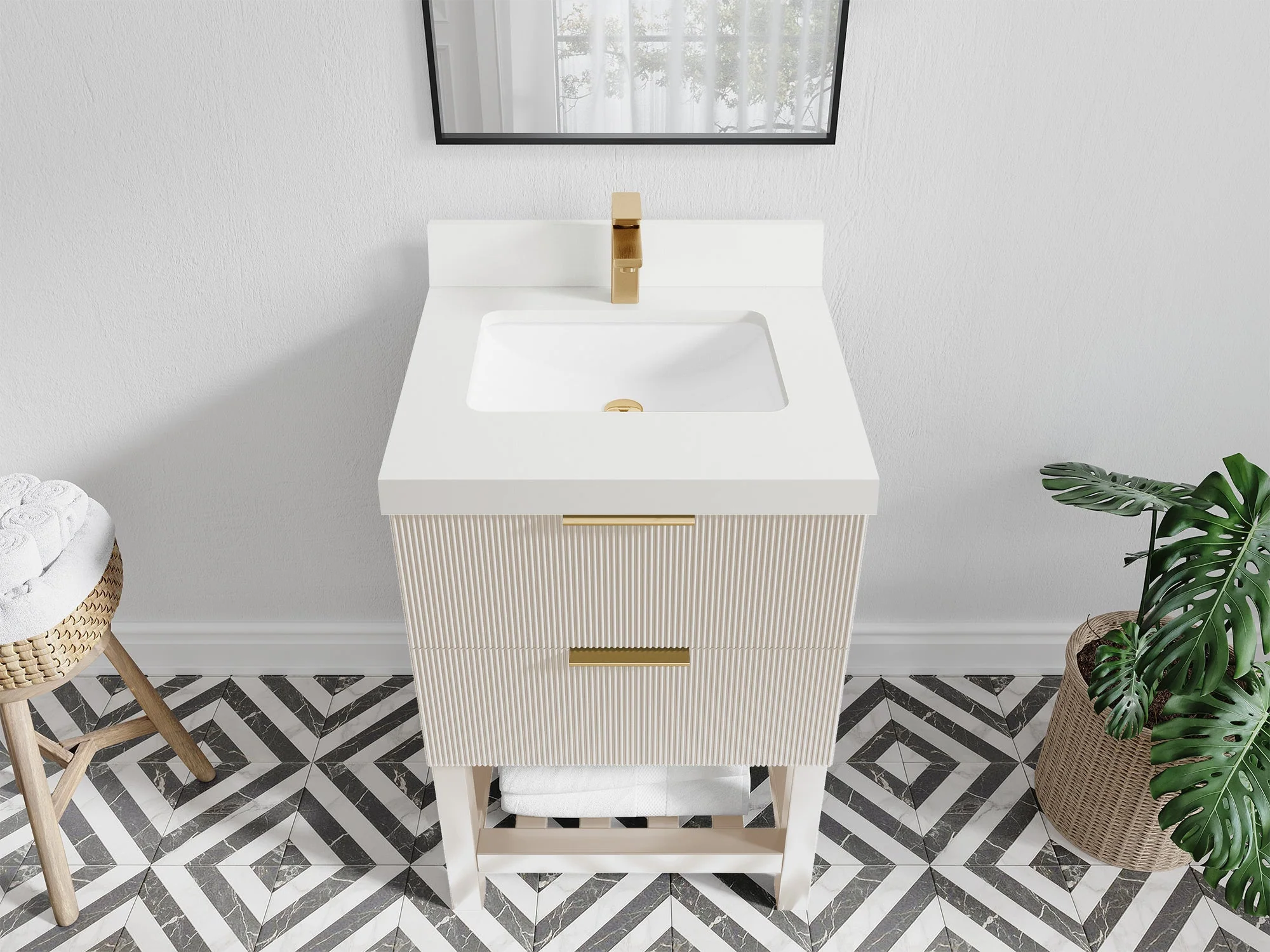 Catalina 24 in. W x 22 in. D Single Sink Bathroom Vanity - Image 24