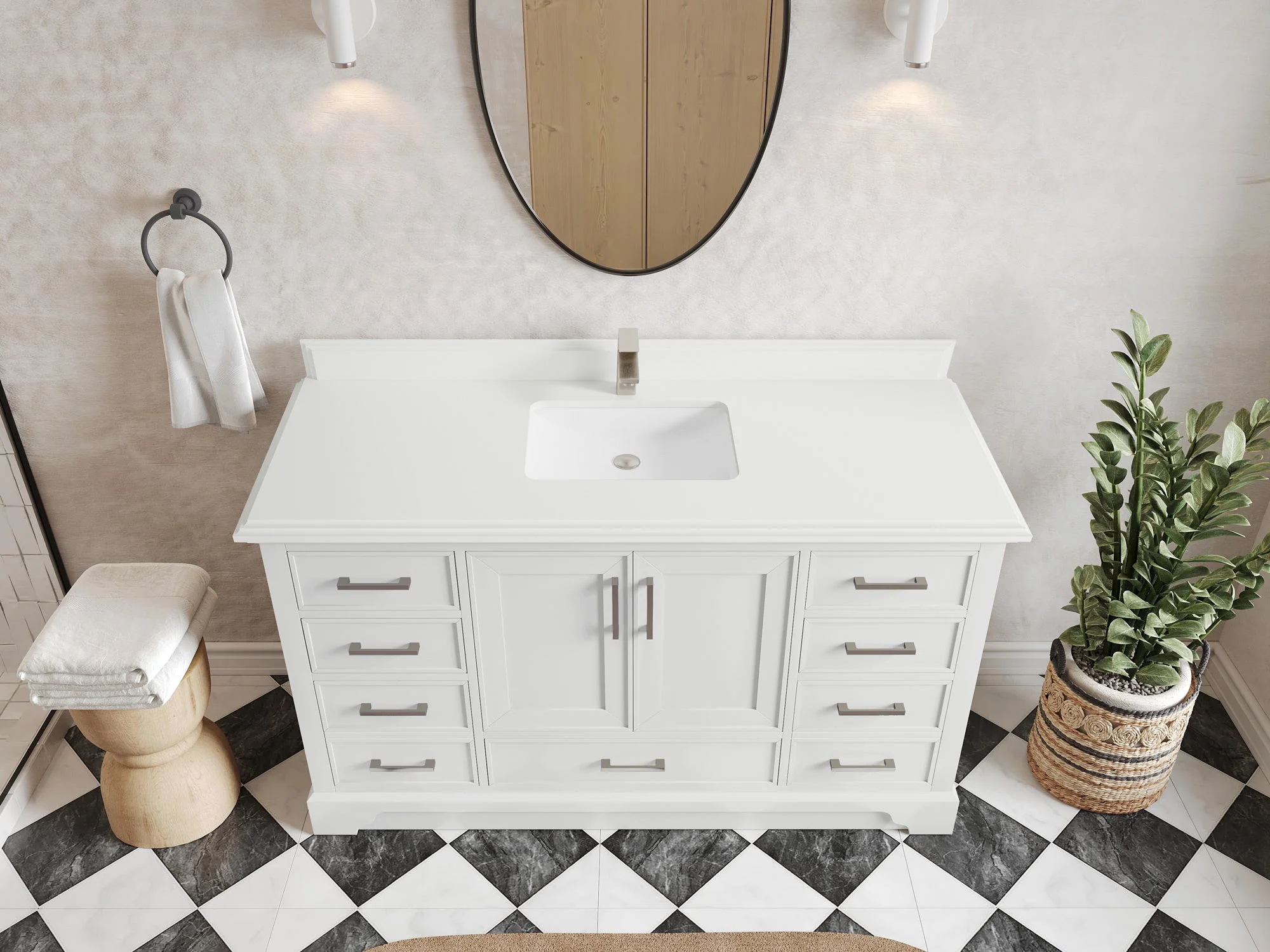 Charlotte 60 in. W x 22 in. D Single Sink Bathroom Vanity - Image 11