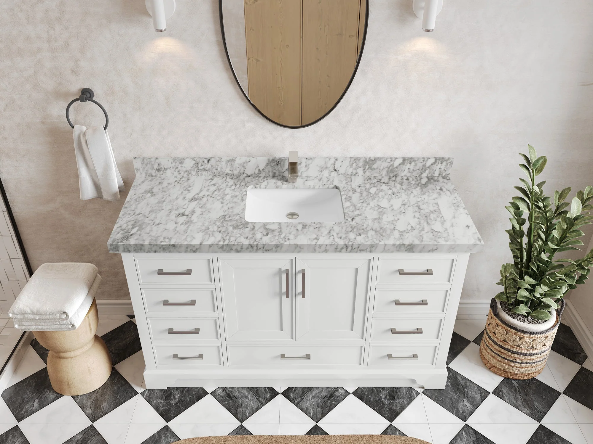 Charlotte 60 in. W x 22 in. D Single Sink Bathroom Vanity - Image 17