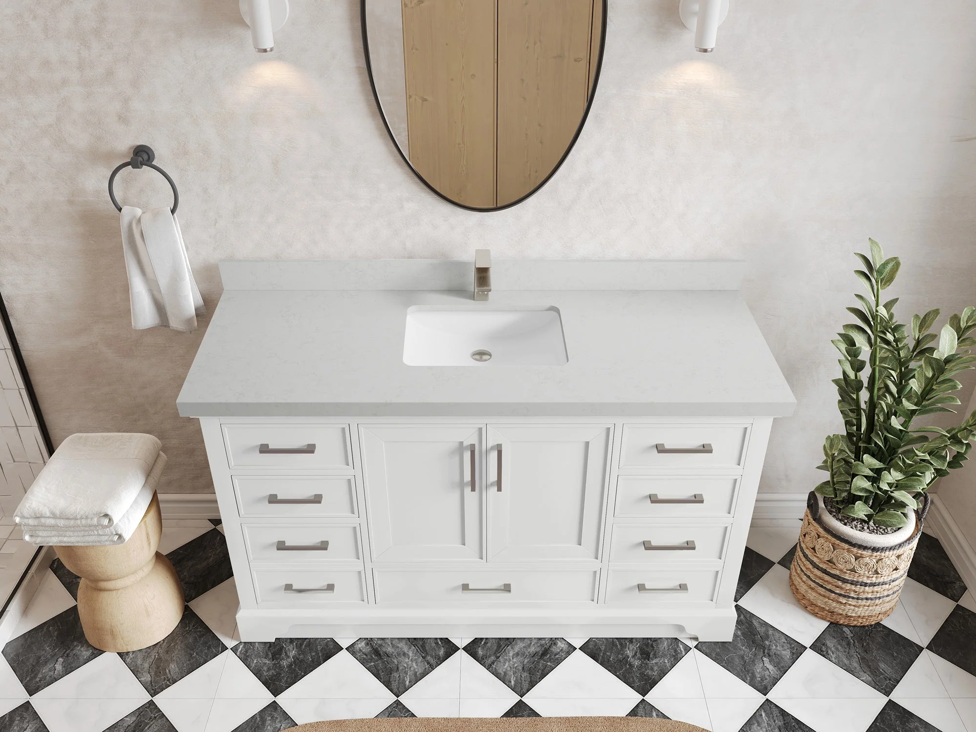 Charlotte 60 in. W x 22 in. D Single Sink Bathroom Vanity - Image 19