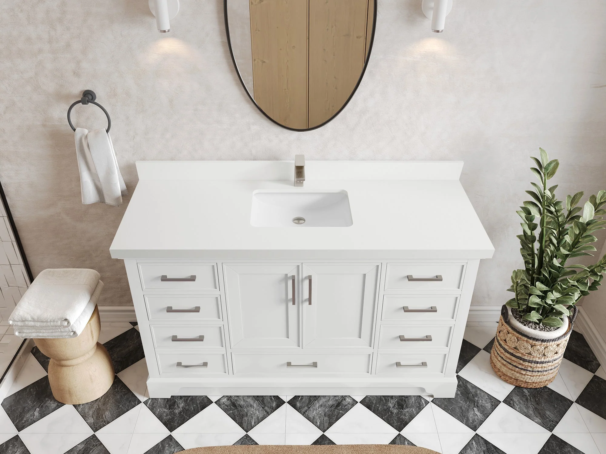 Charlotte 60 in. W x 22 in. D Single Sink Bathroom Vanity - Image 27