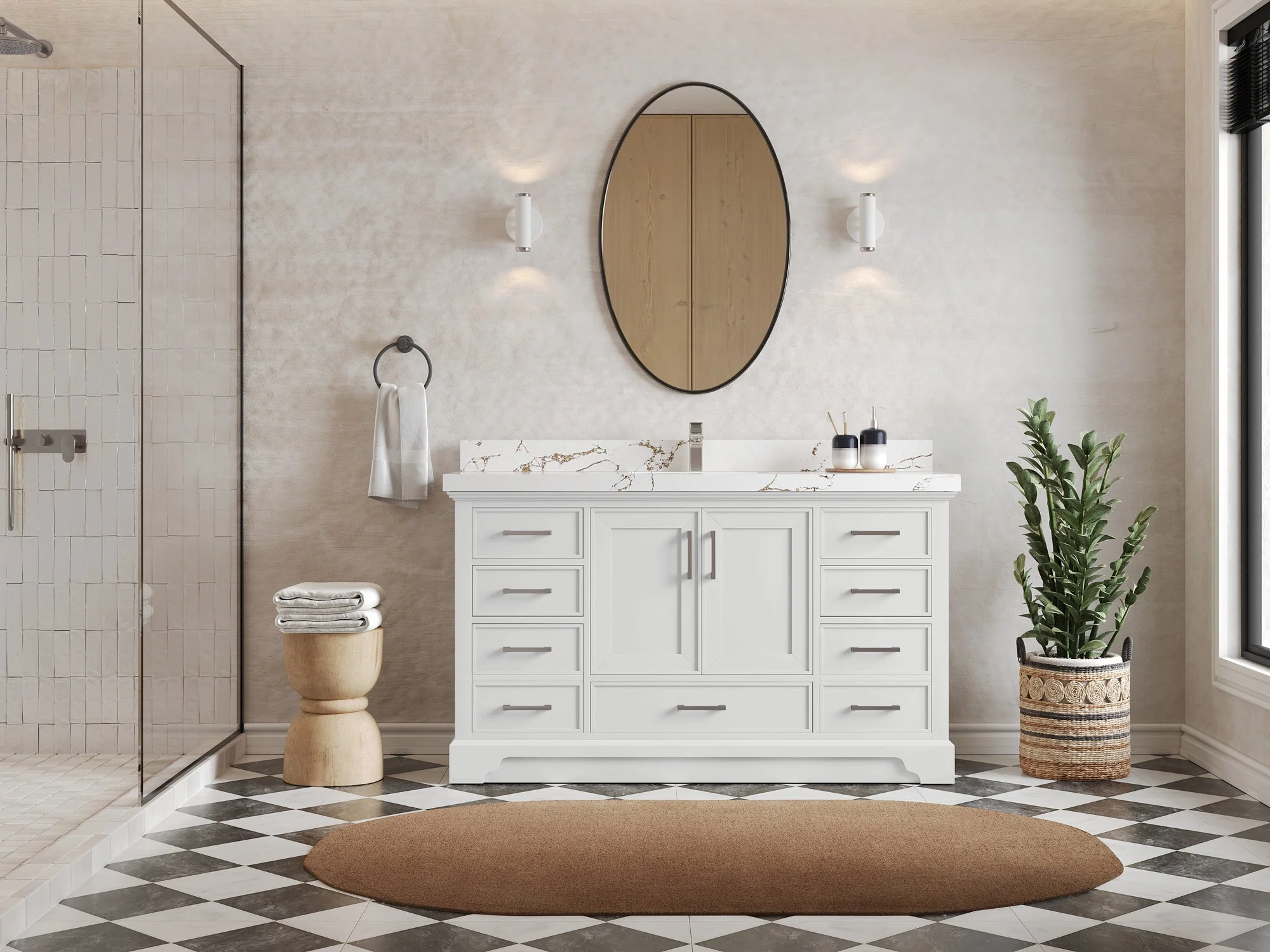 Charlotte 60 in. W x 22 in. D Single Sink Bathroom Vanity - Image 4