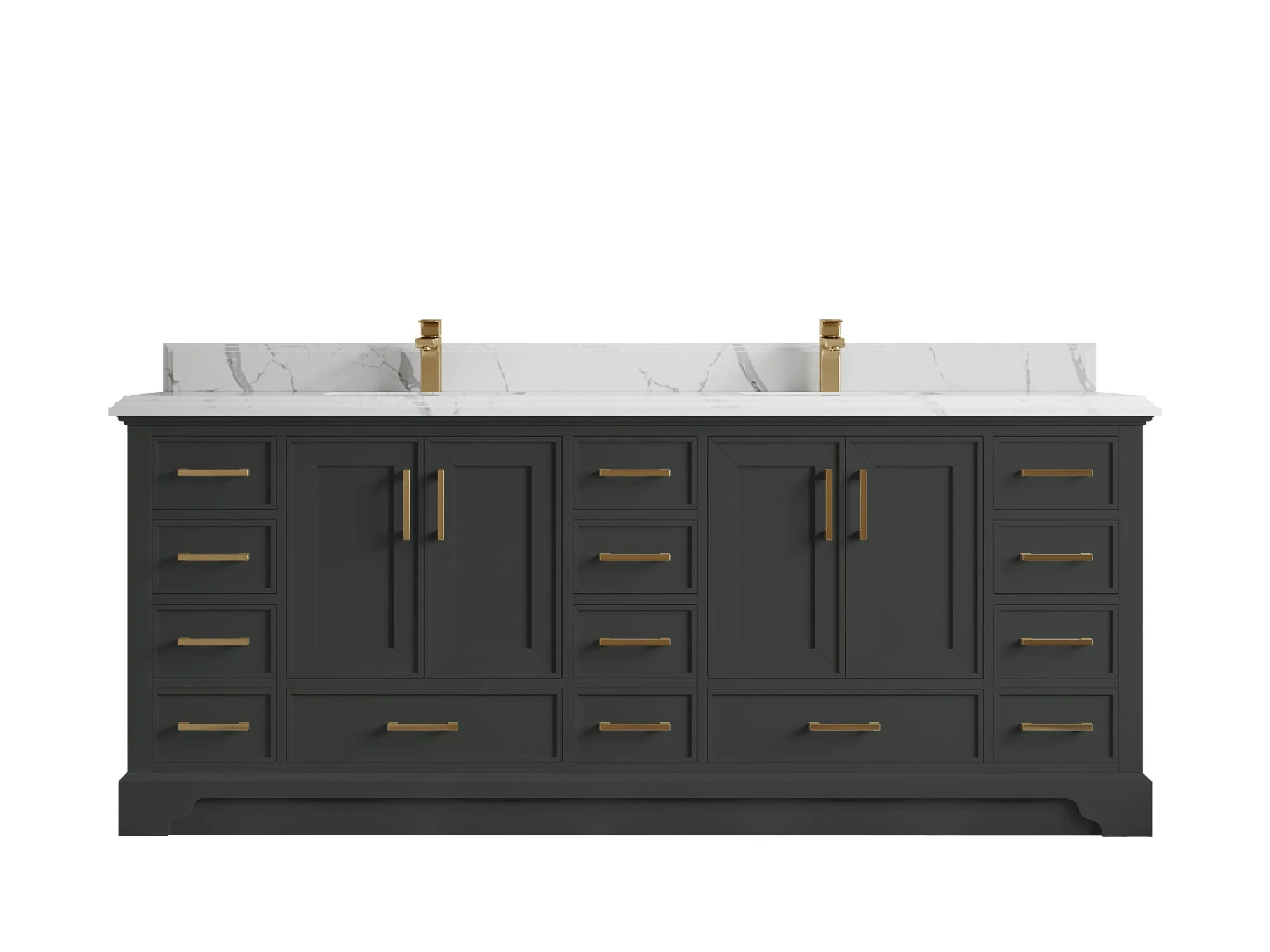 Charlotte 84 in. W x 22 in. D Double Sink Bathroom Vanity - Image 22