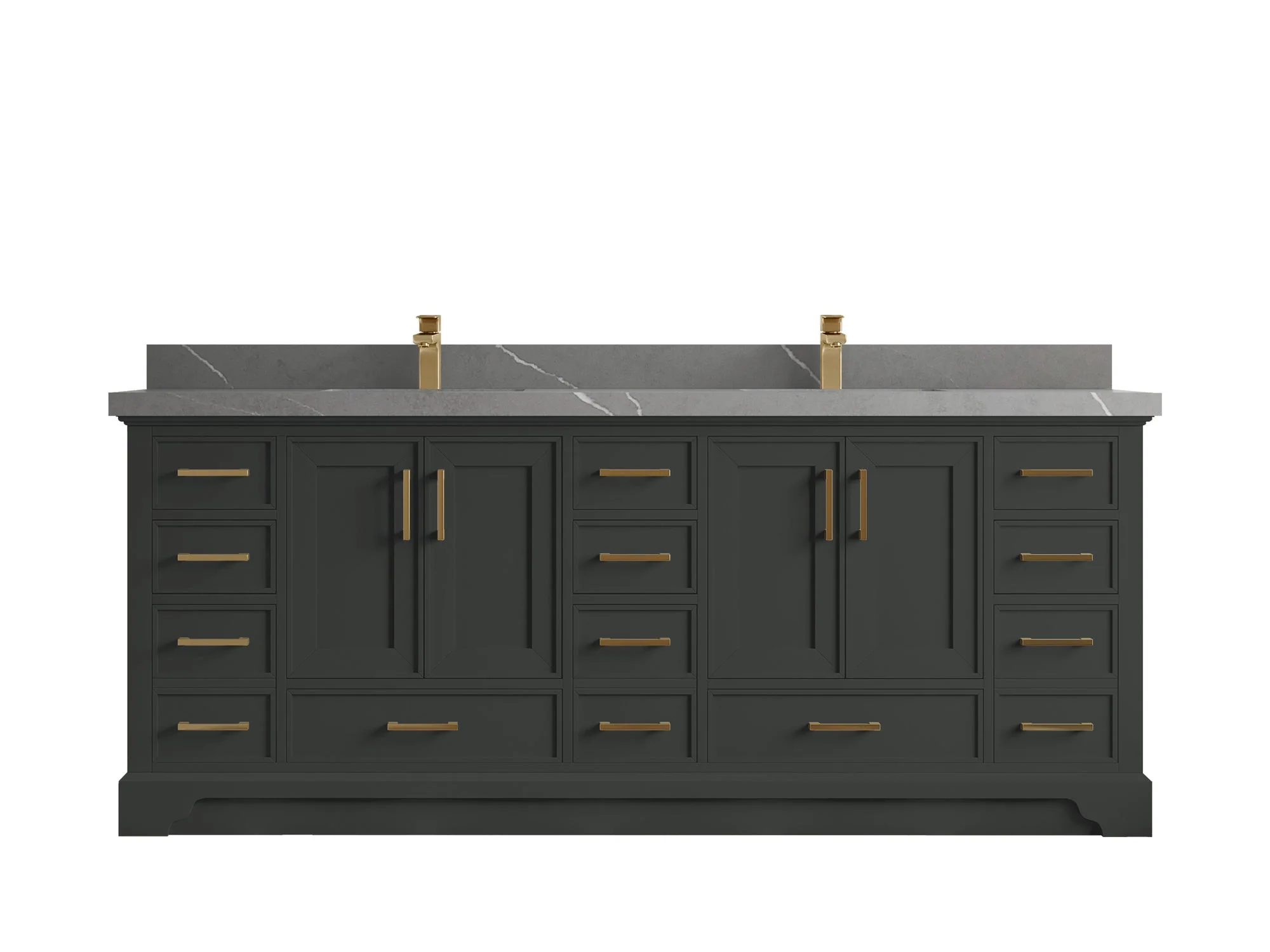 Charlotte 84 in. W x 22 in. D Double Sink Bathroom Vanity - Image 32