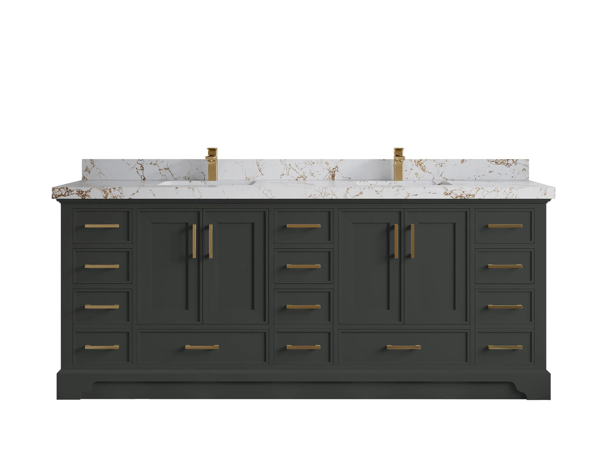 Charlotte 84 in. W x 22 in. D Double Sink Bathroom Vanity - Image 36