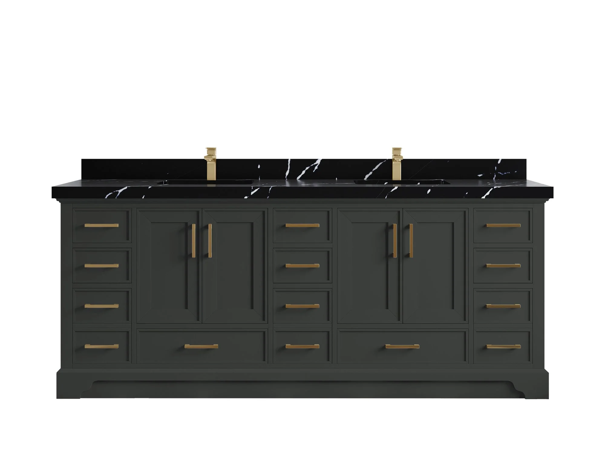 Charlotte 84 in. W x 22 in. D Double Sink Bathroom Vanity - Image 8