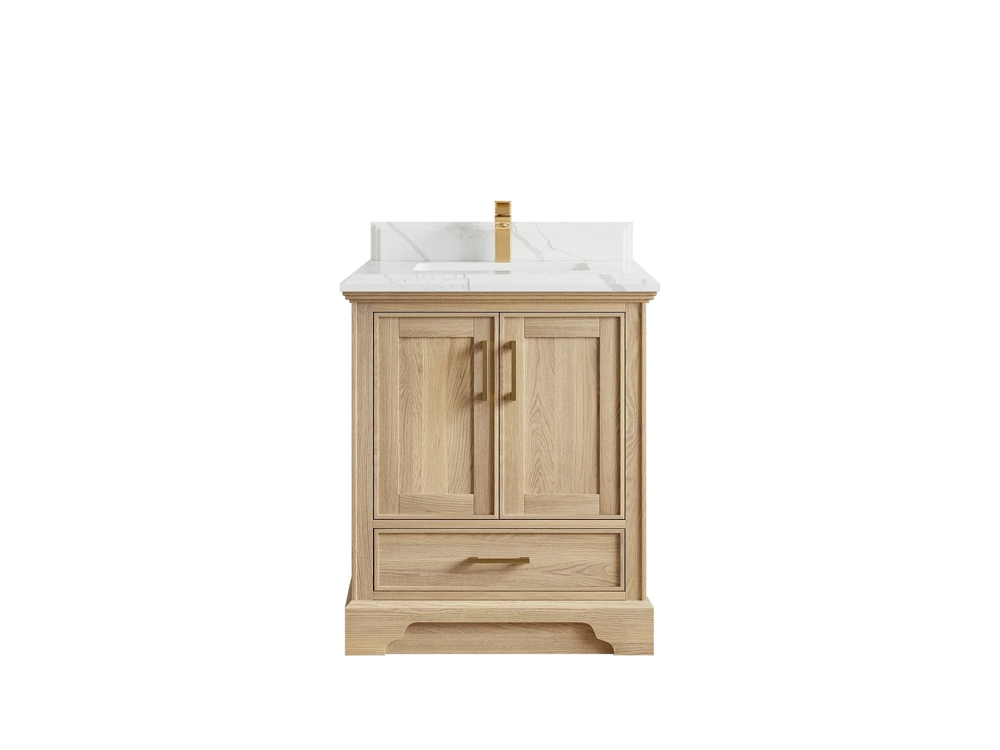Charlotte White Oak 30 in. W x 22 in. D Single Sink Bathroom Vanity - Image 10