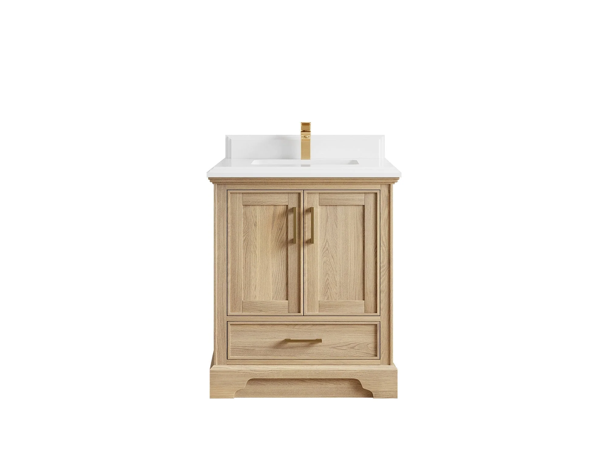 Charlotte White Oak 30 in. W x 22 in. D Single Sink Bathroom Vanity - Image 14