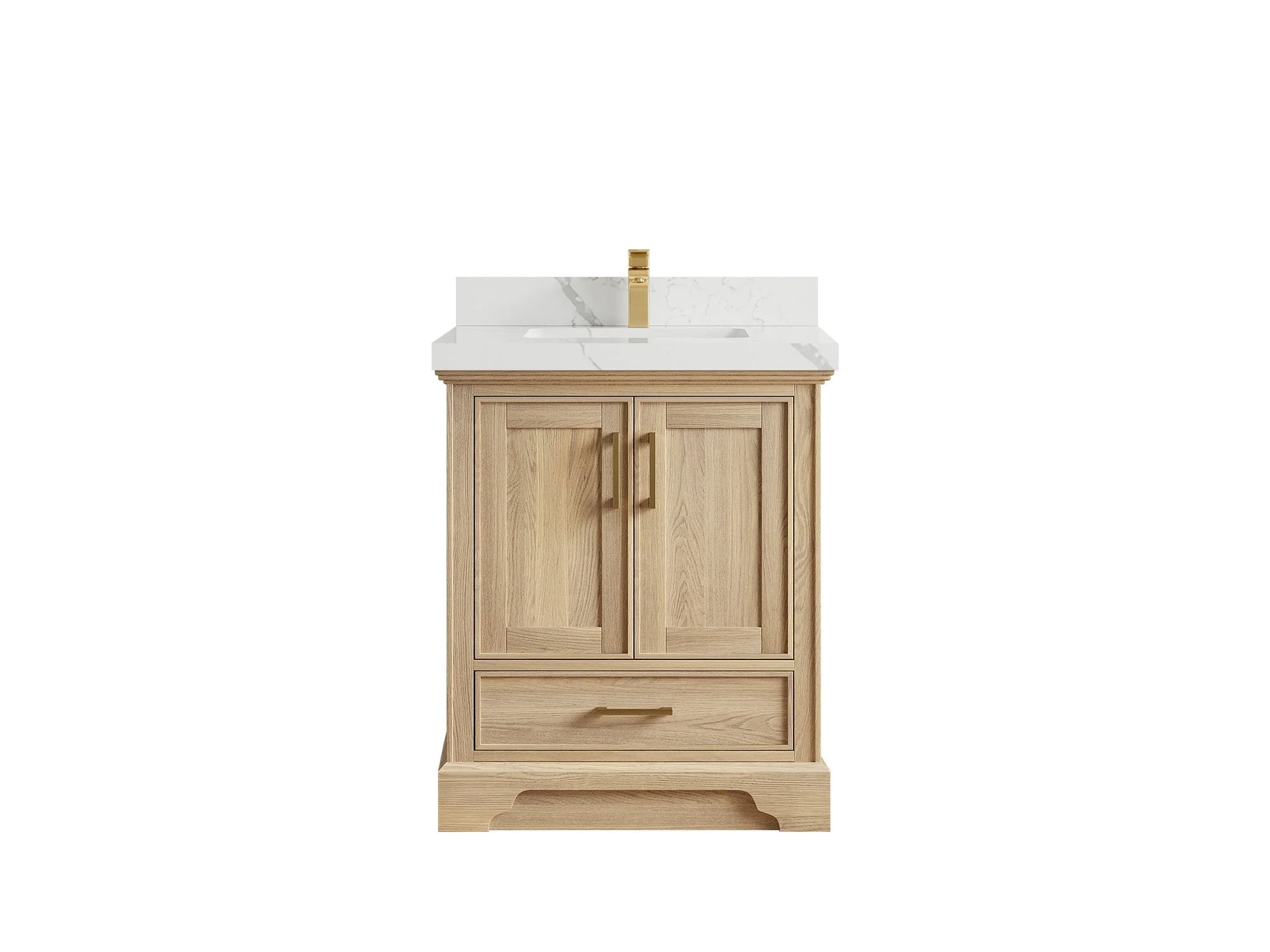 Charlotte White Oak 30 in. W x 22 in. D Single Sink Bathroom Vanity - Image 16