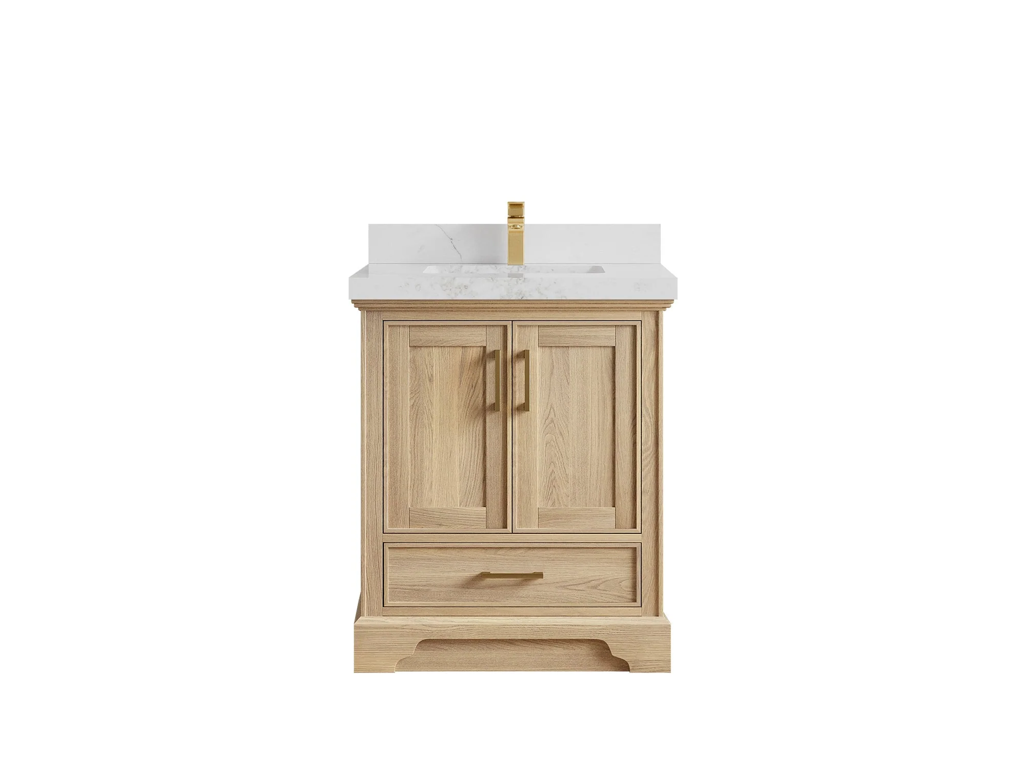 Charlotte White Oak 30 in. W x 22 in. D Single Sink Bathroom Vanity - Image 18