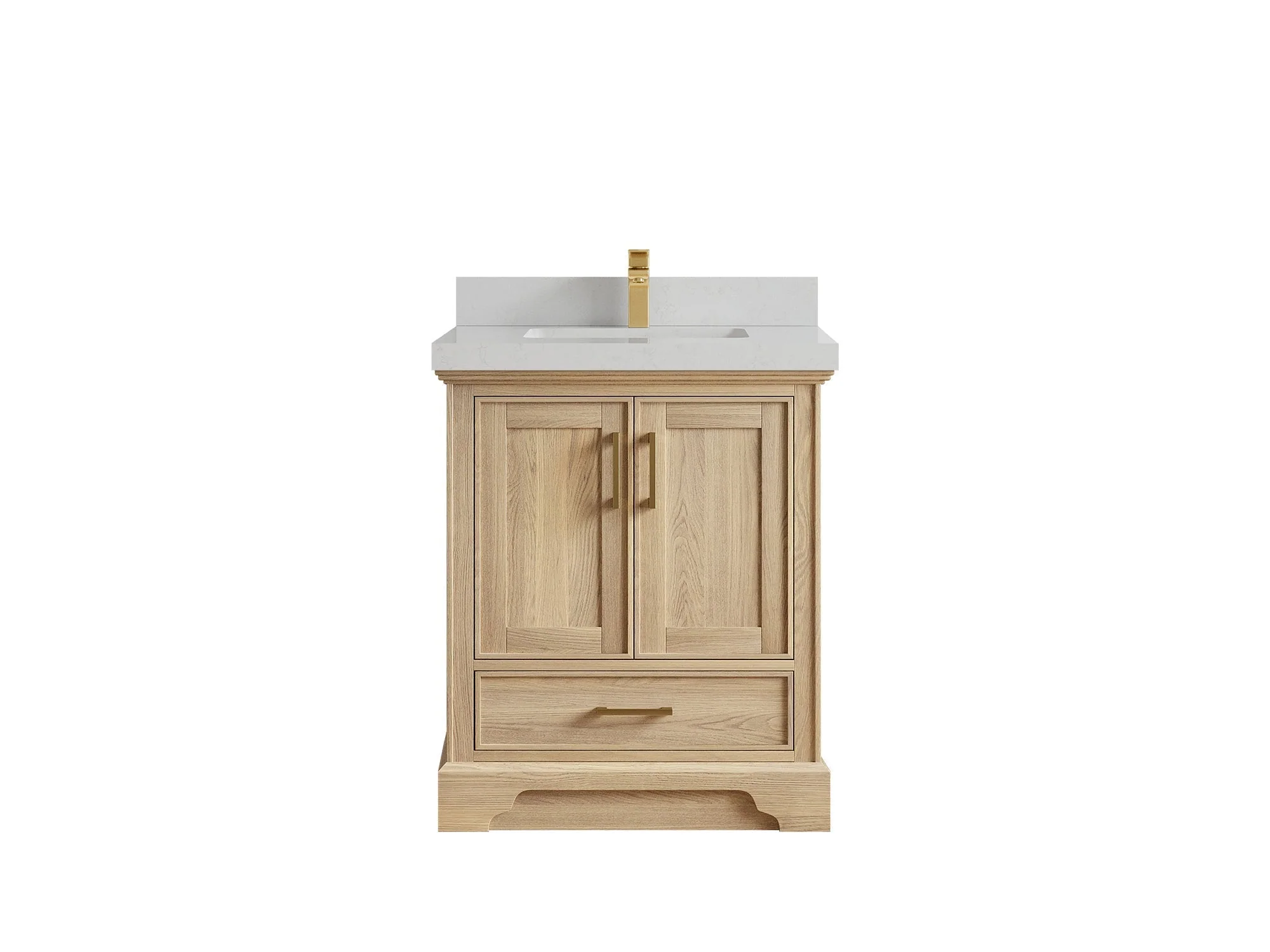 Charlotte White Oak 30 in. W x 22 in. D Single Sink Bathroom Vanity - Image 22