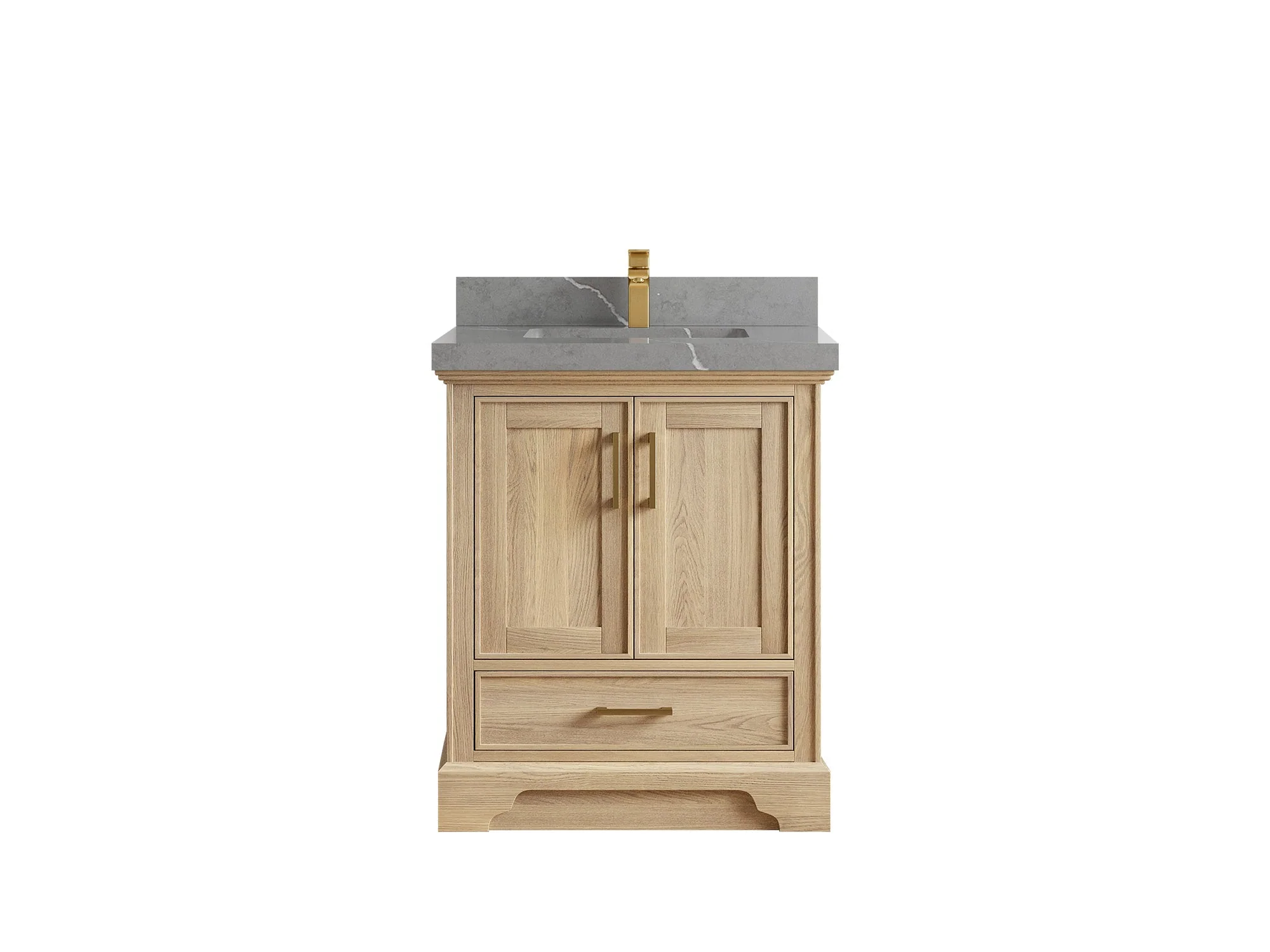 Charlotte White Oak 30 in. W x 22 in. D Single Sink Bathroom Vanity - Image 28