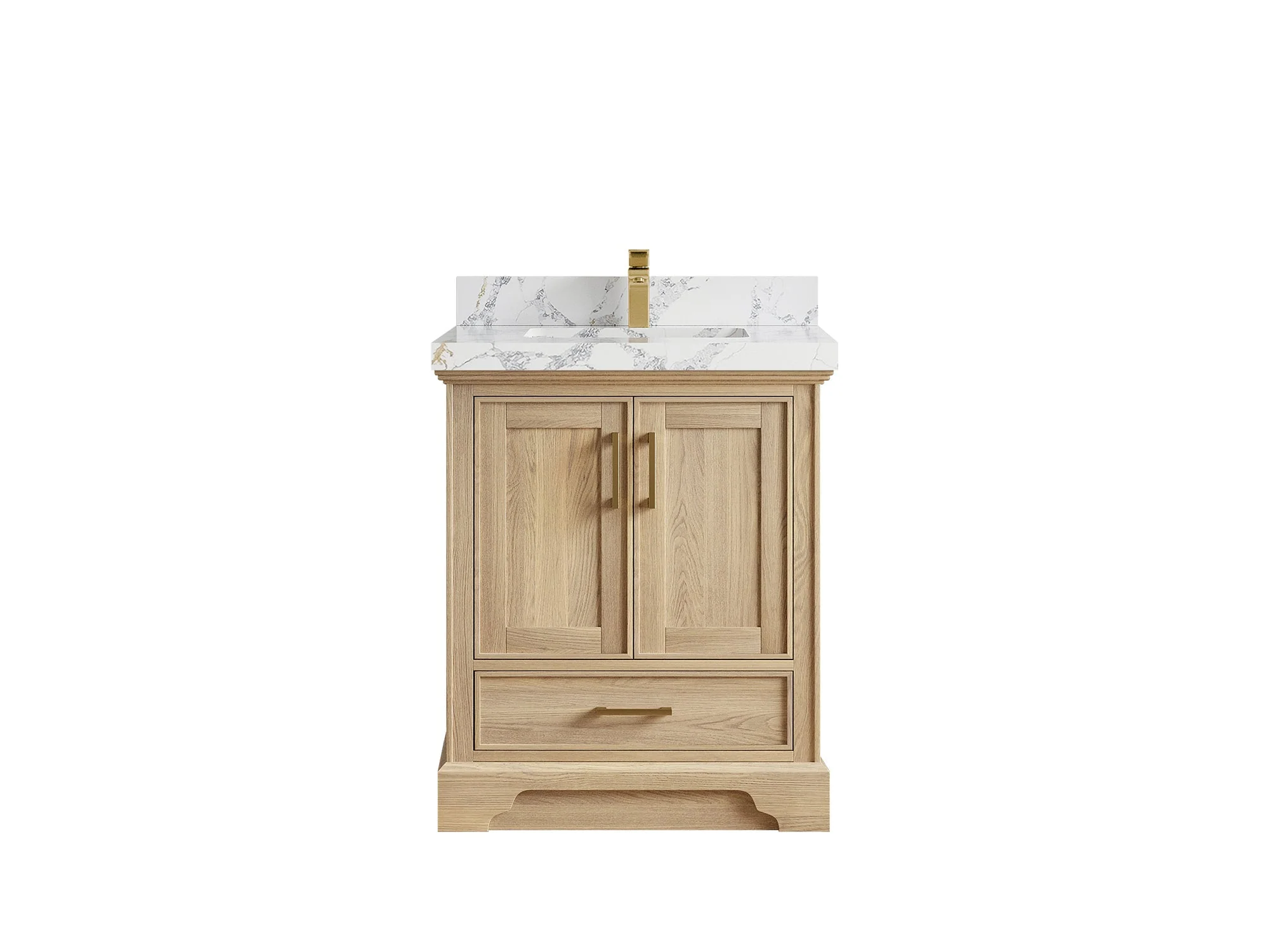 Charlotte White Oak 30 in. W x 22 in. D Single Sink Bathroom Vanity - Image 8