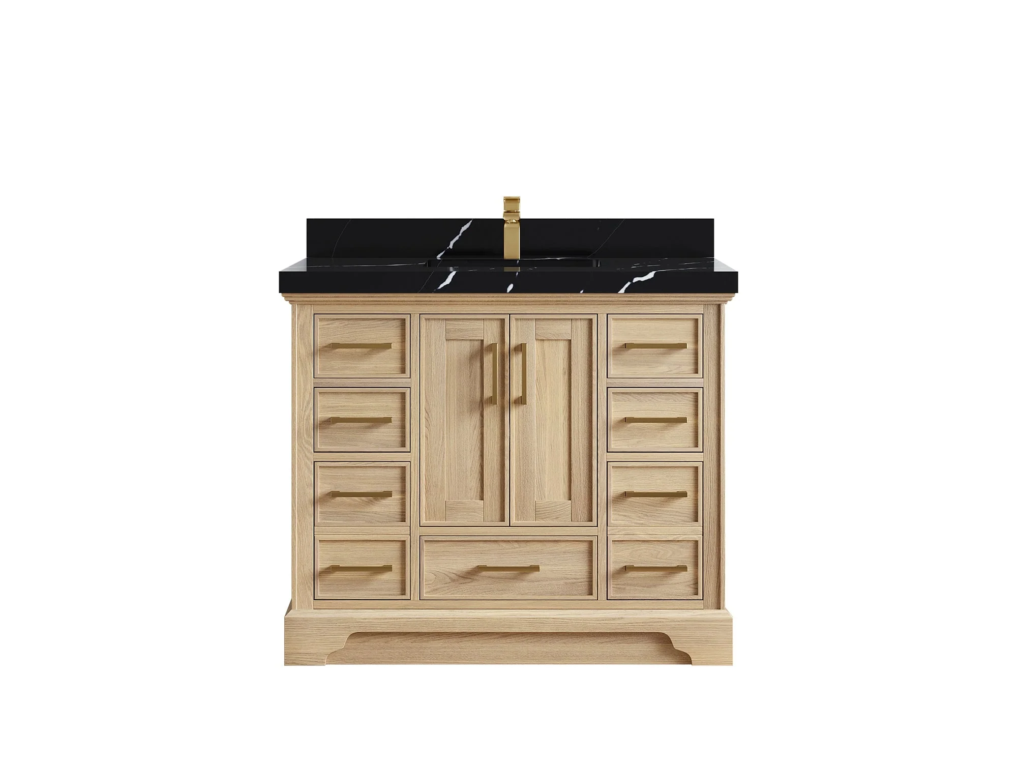 Charlotte White Oak 42 in. W x 22 in. D Single Sink Bathroom Vanity - Image 15