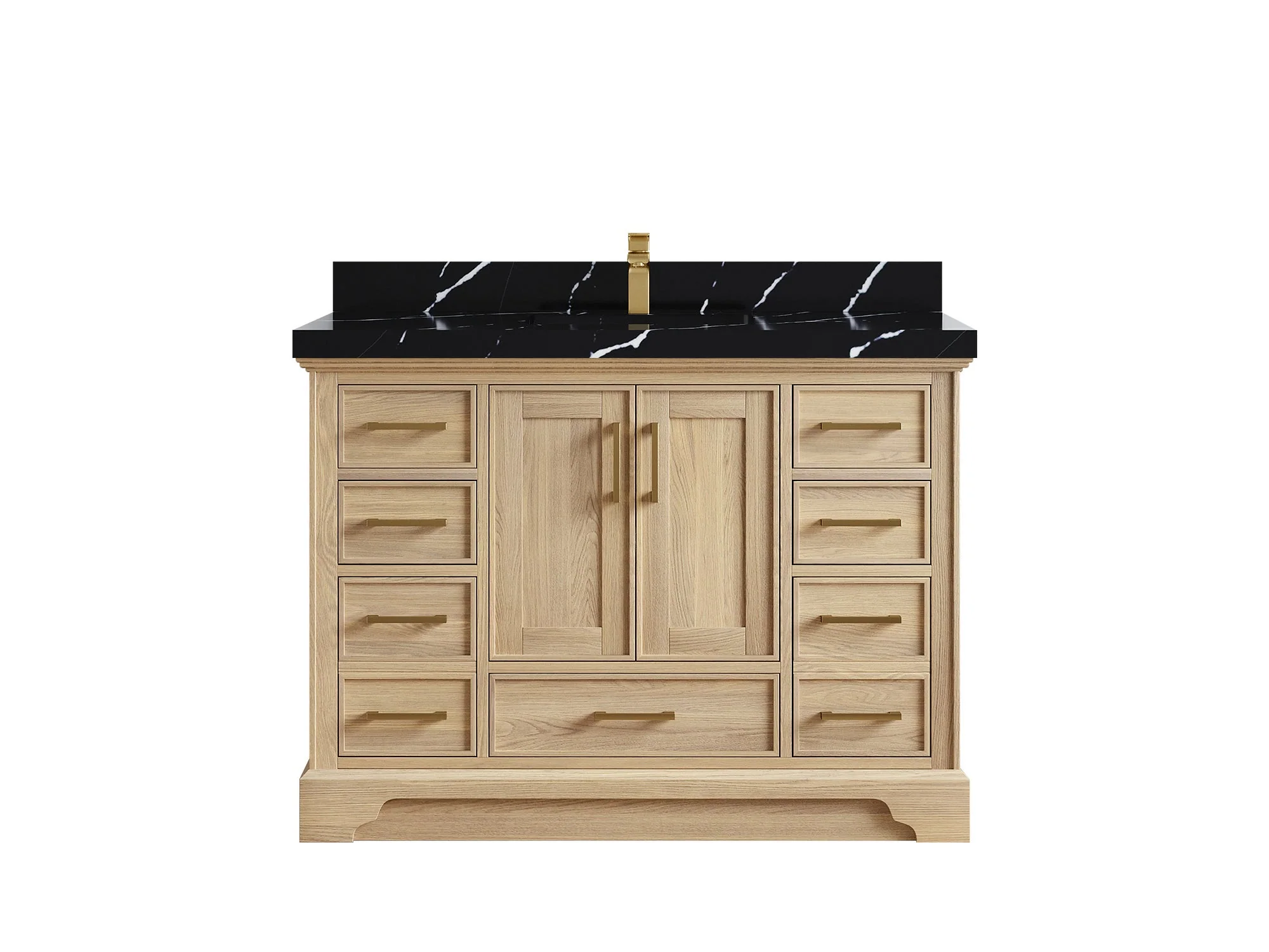 Charlotte White Oak 48 in. W x 22 in. D Single Sink Bathroom Vanity - Image 15