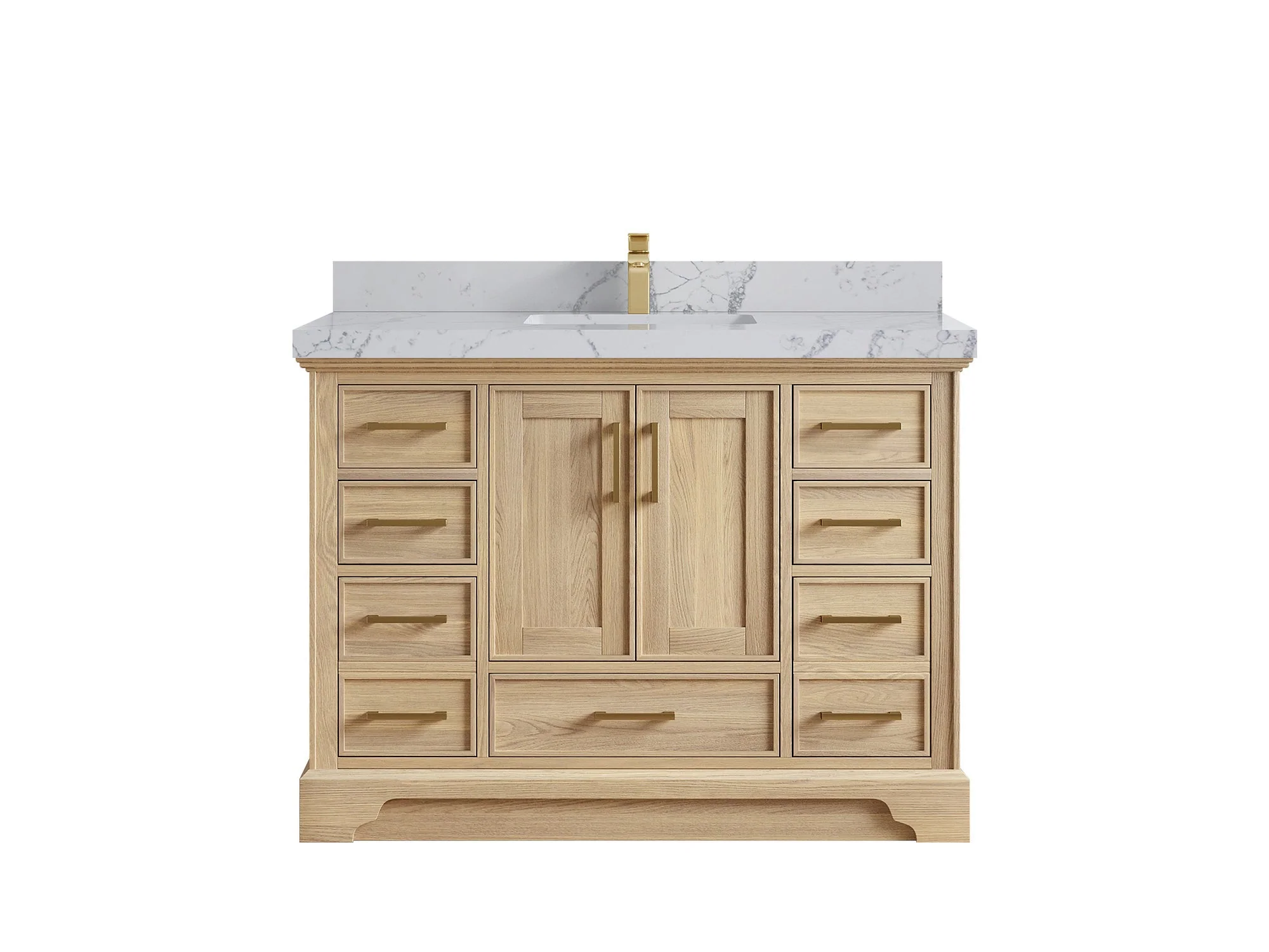 Charlotte White Oak 48 in. W x 22 in. D Single Sink Bathroom Vanity - Image 49
