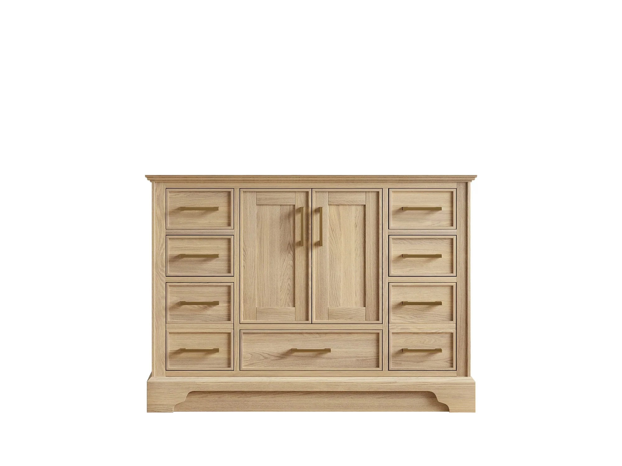 Charlotte White Oak 48 in. W x 22 in. D Single Sink Bathroom Vanity - Image 8