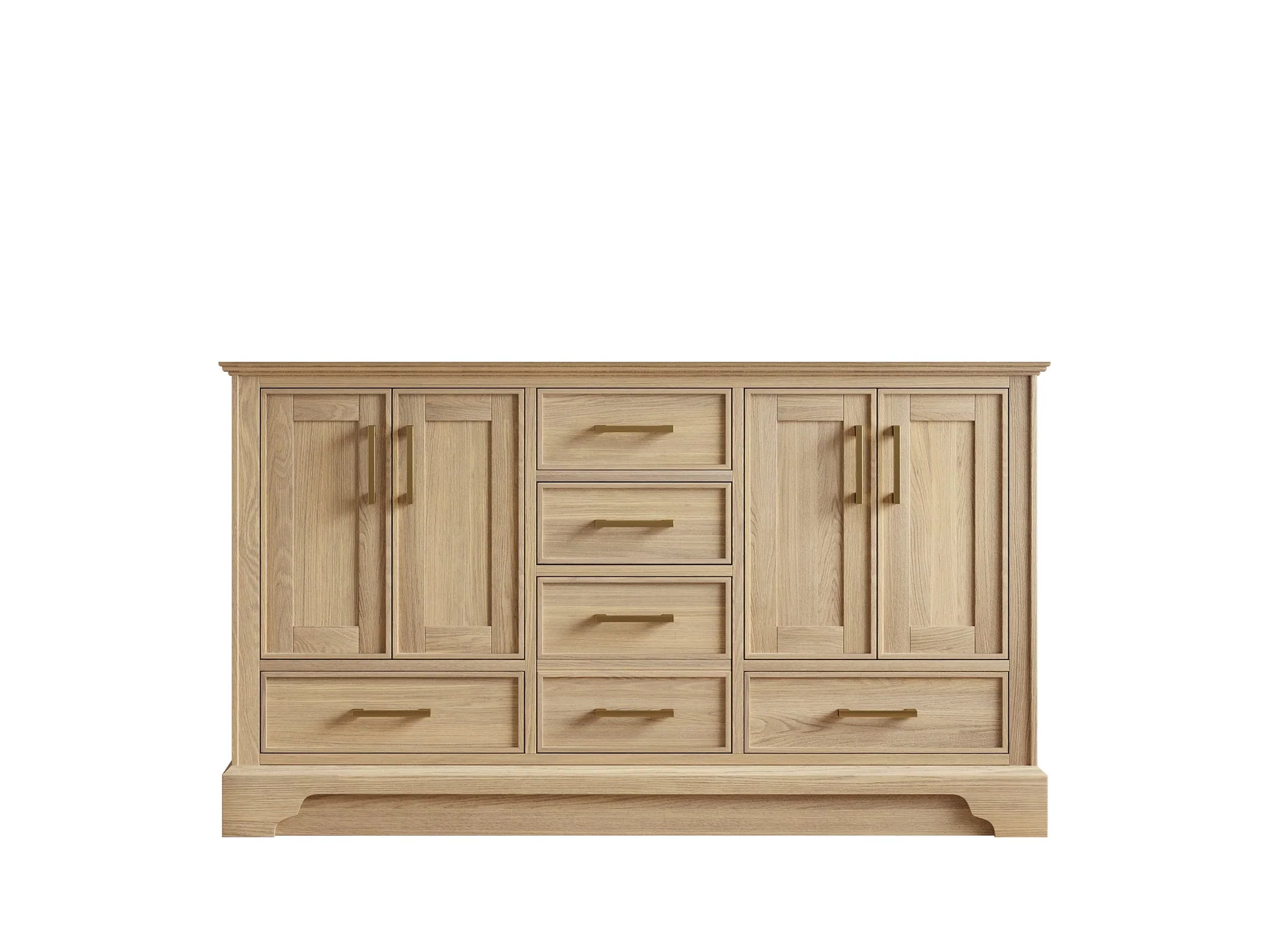 Charlotte White Oak 60 in. W x 22 in. D Double Sink Bathroom Vanity - Image 8
