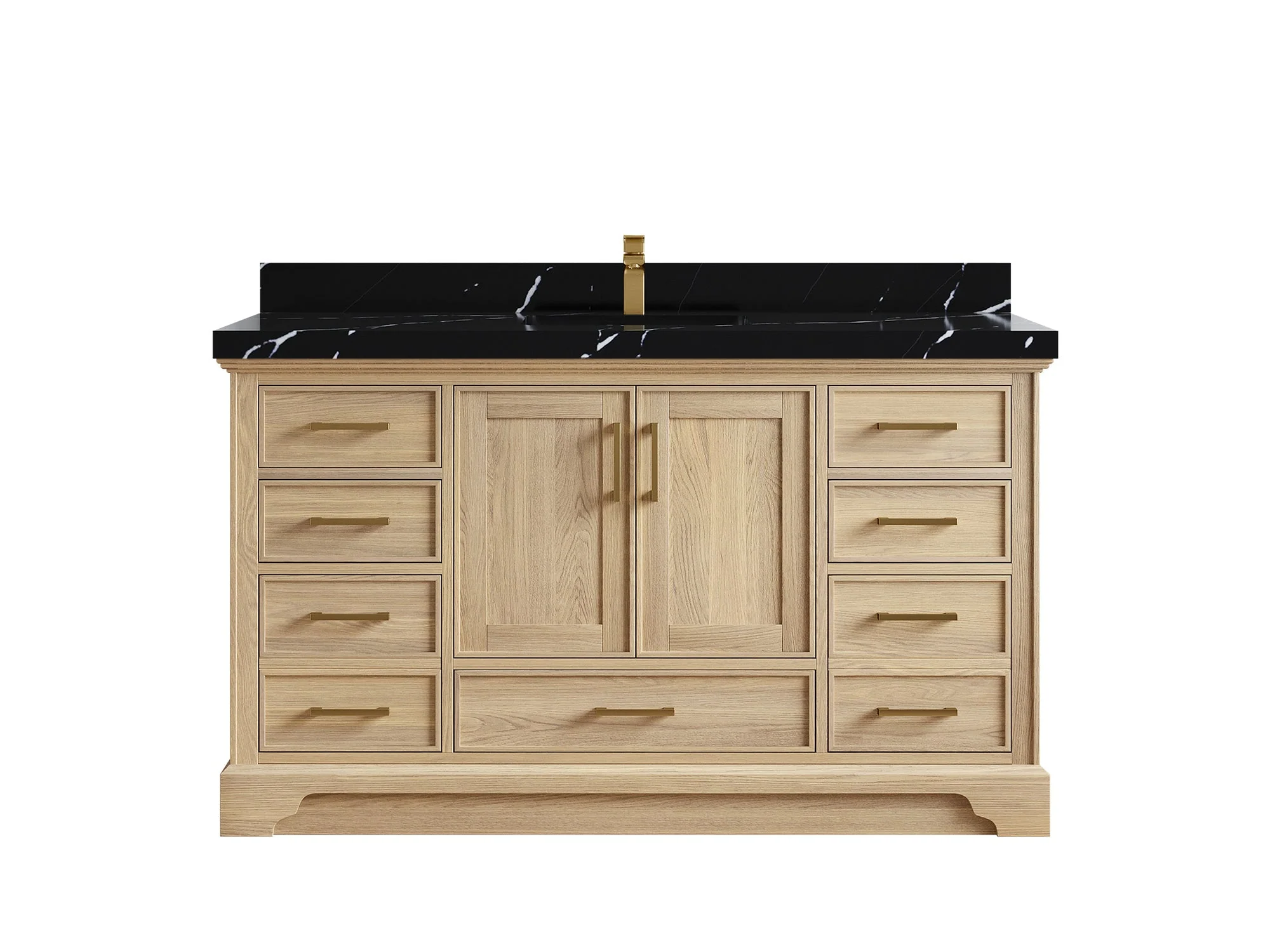 Charlotte White Oak 60 in. W x 22 in. D Single Sink Bathroom Vanity - Image 15