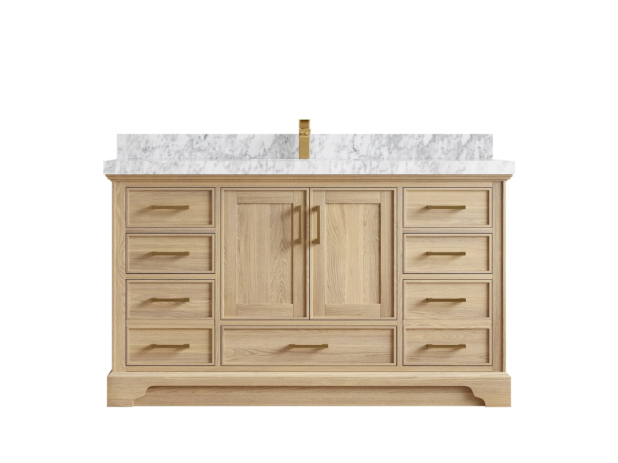 Charlotte White Oak 60 in. W x 22 in. D Single Sink Bathroom Vanity - Image 27