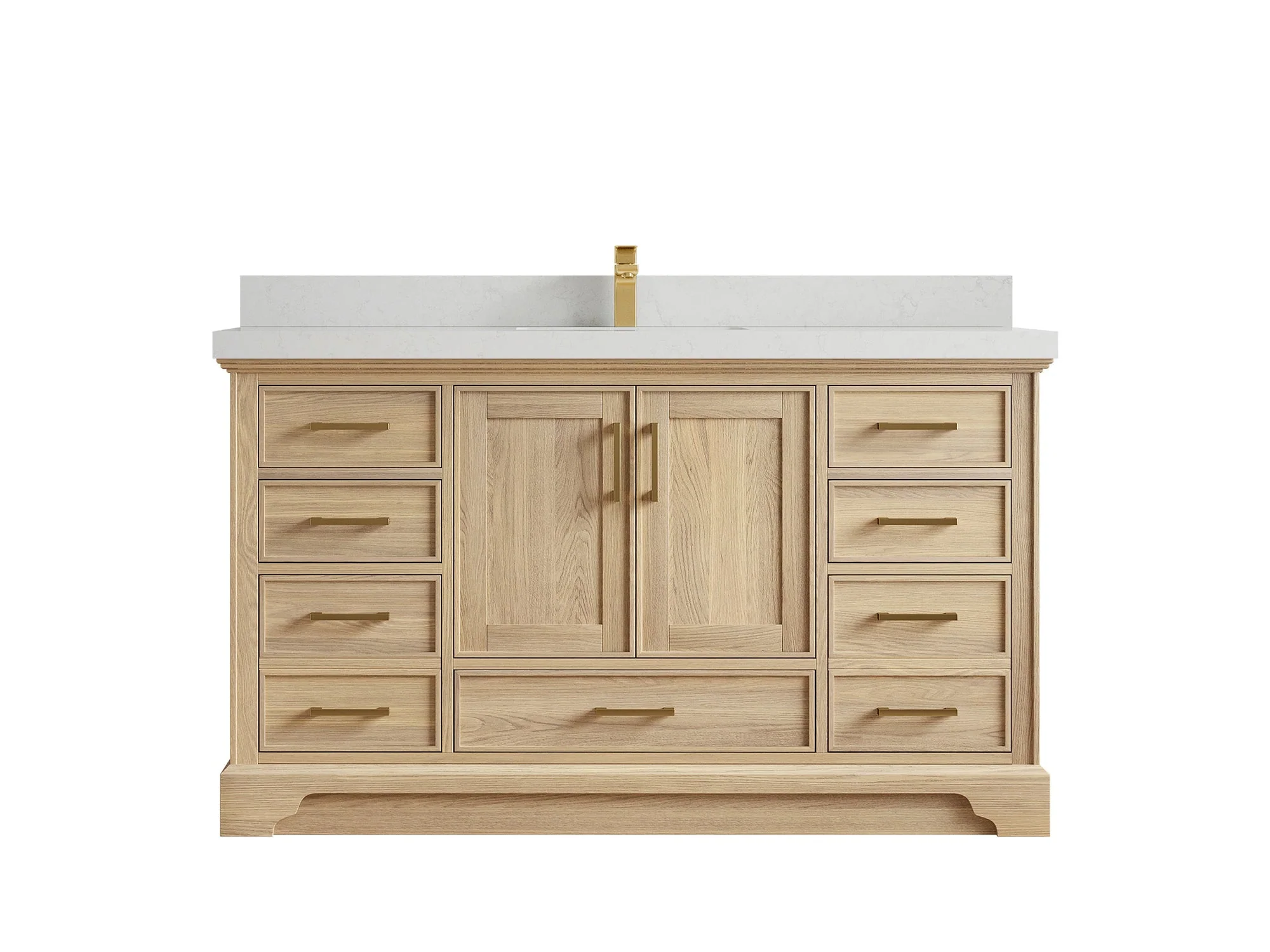 Charlotte White Oak 60 in. W x 22 in. D Single Sink Bathroom Vanity - Image 29