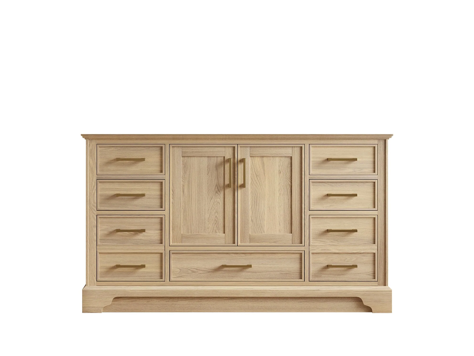 Charlotte White Oak 60 in. W x 22 in. D Single Sink Bathroom Vanity - Image 8