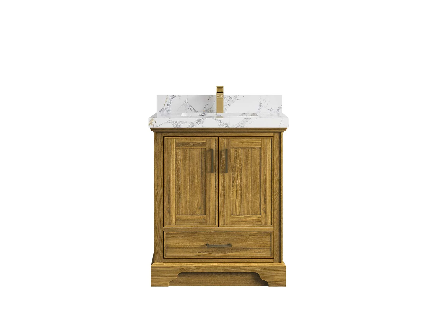 Charlotte White Oak 30 in. W x 22 in. D Single Sink Bathroom Vanity - Image 10