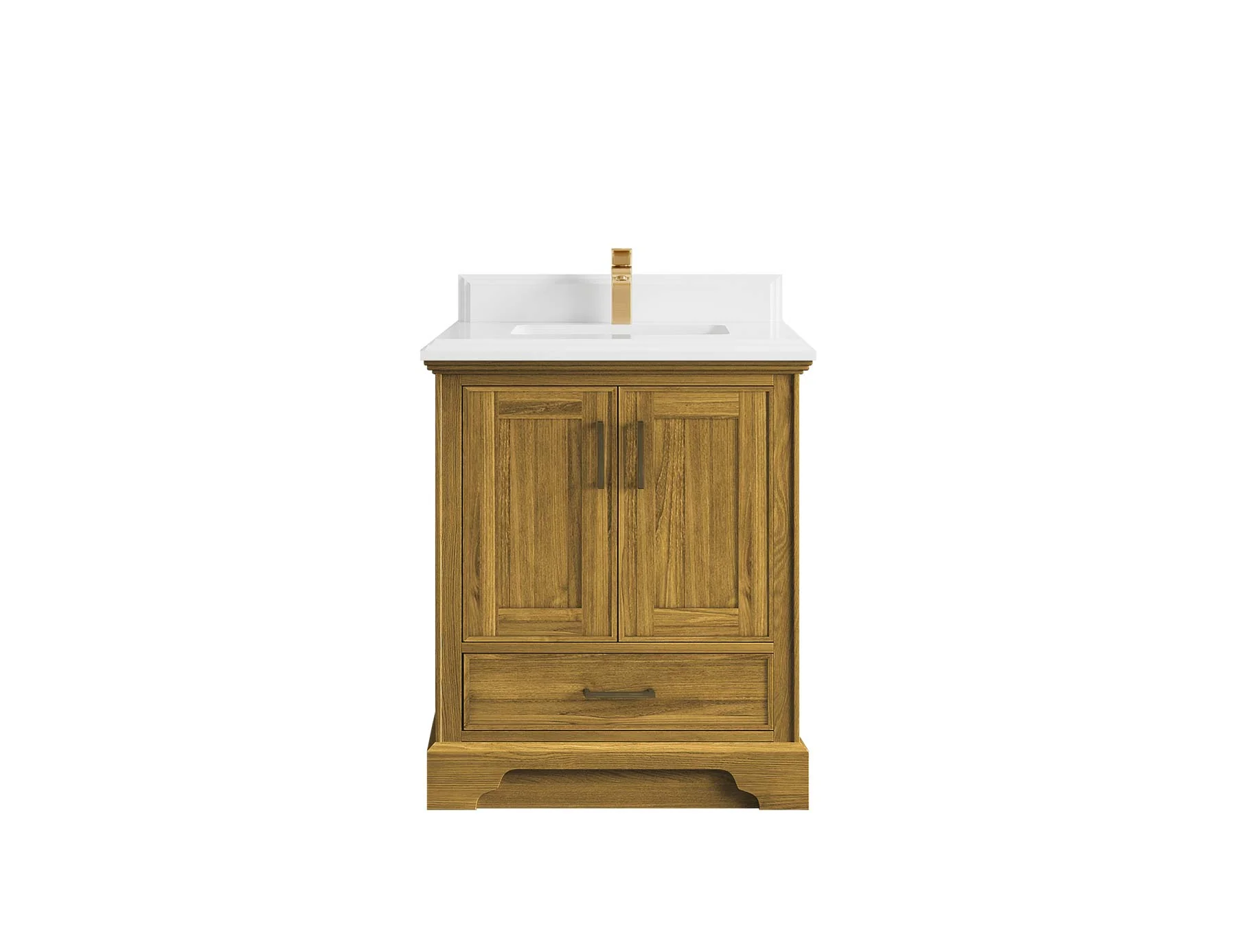 Charlotte White Oak 30 in. W x 22 in. D Single Sink Bathroom Vanity - Image 14