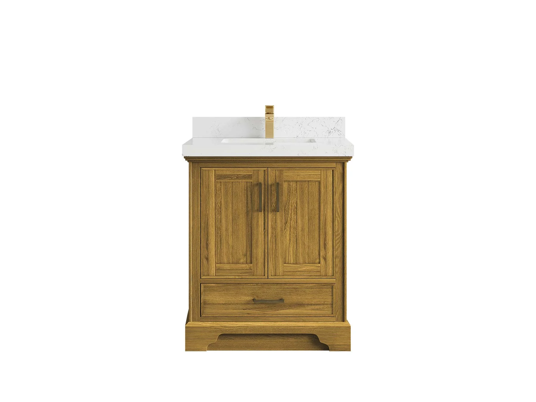 Charlotte White Oak 30 in. W x 22 in. D Single Sink Bathroom Vanity - Image 15
