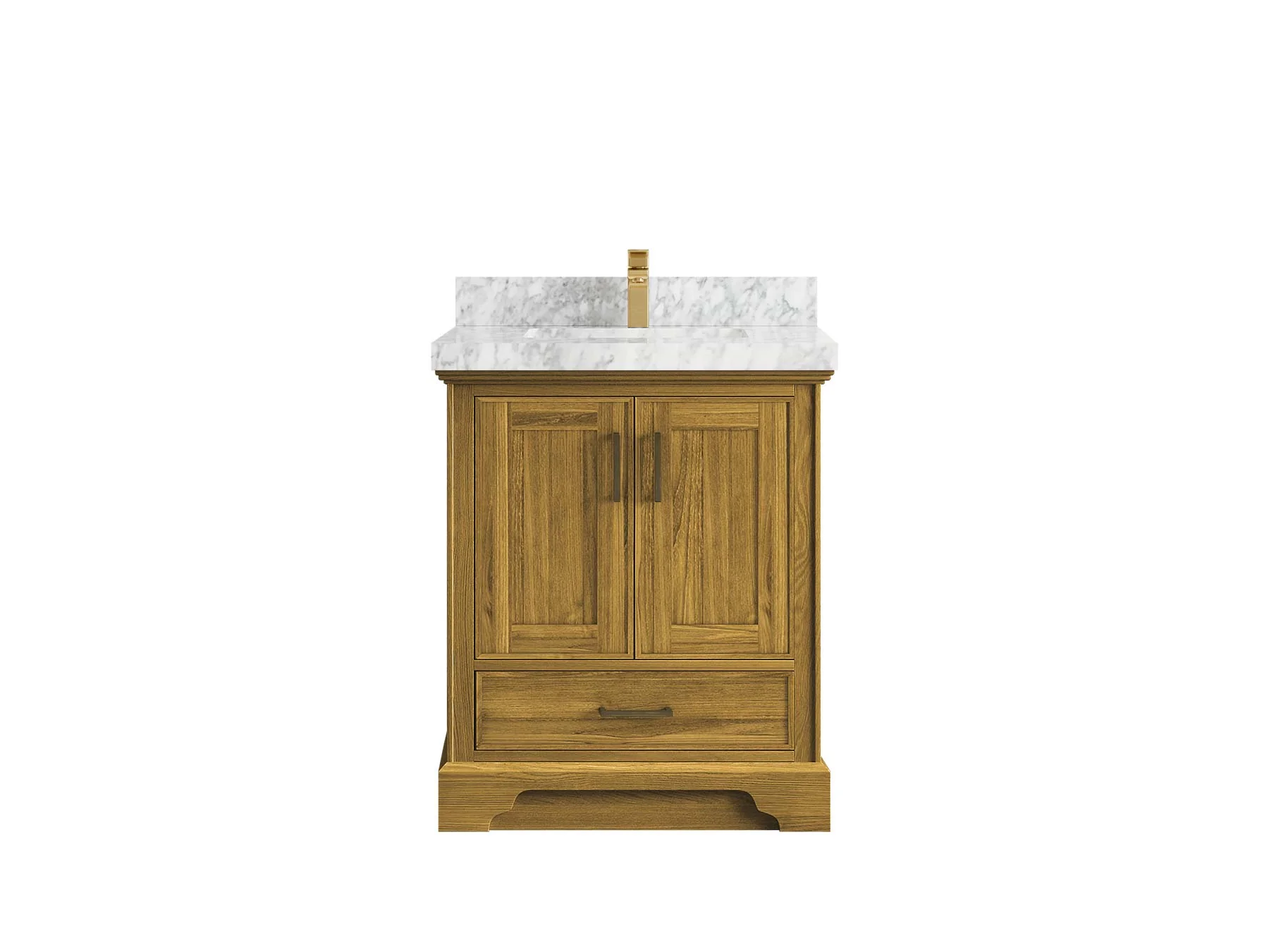 Charlotte White Oak 30 in. W x 22 in. D Single Sink Bathroom Vanity - Image 4