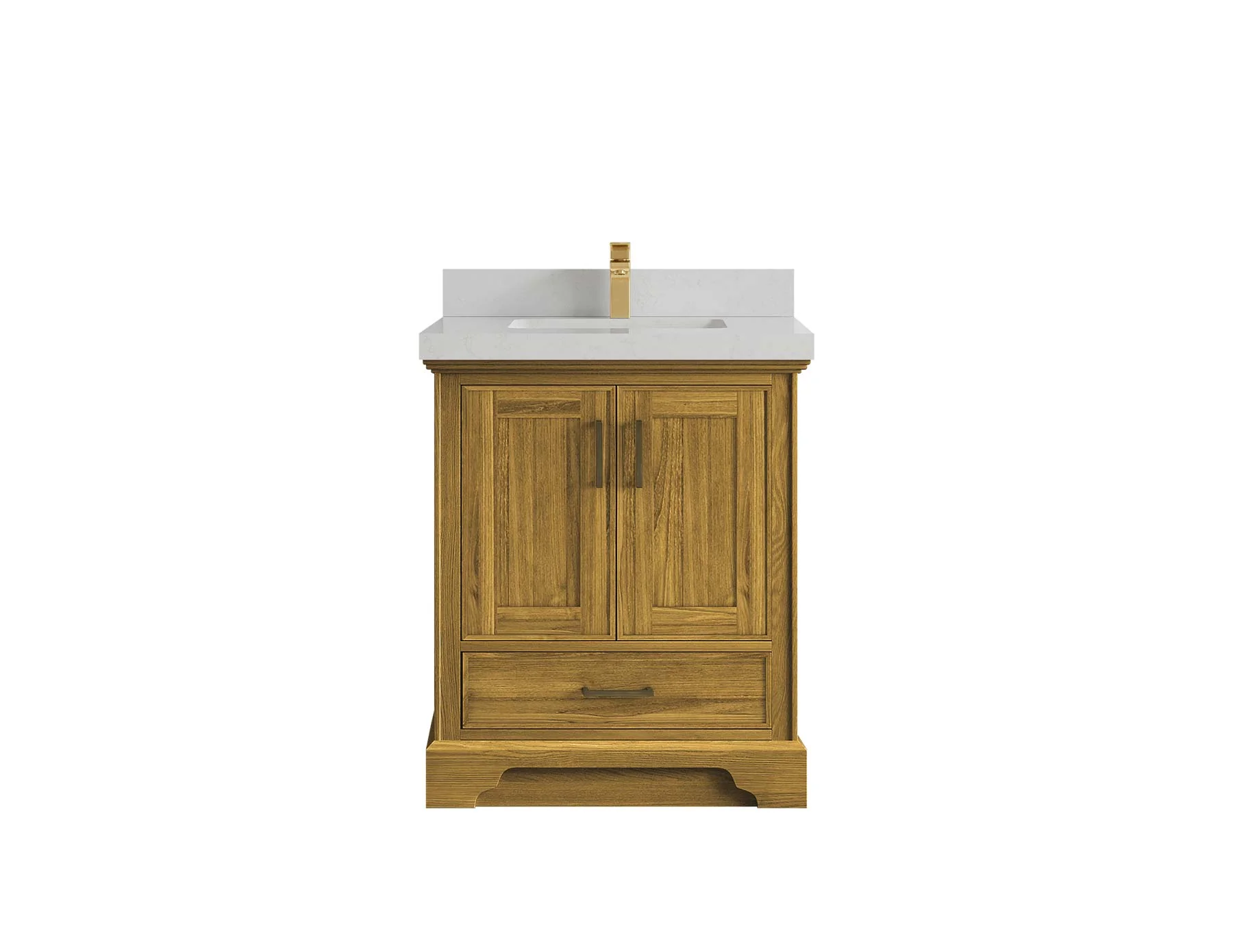Charlotte White Oak 30 in. W x 22 in. D Single Sink Bathroom Vanity - Image 5