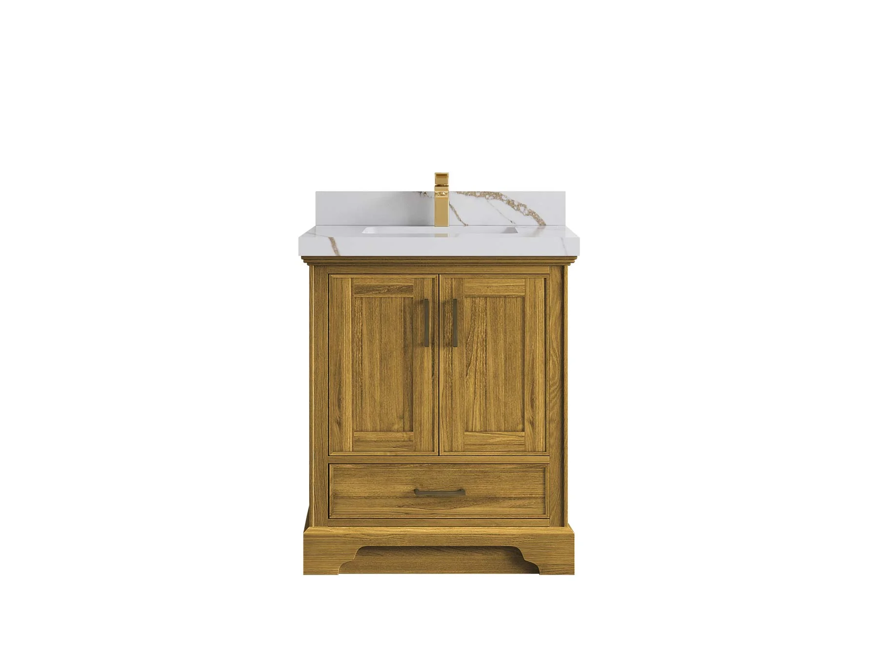Charlotte White Oak 30 in. W x 22 in. D Single Sink Bathroom Vanity - Image 7