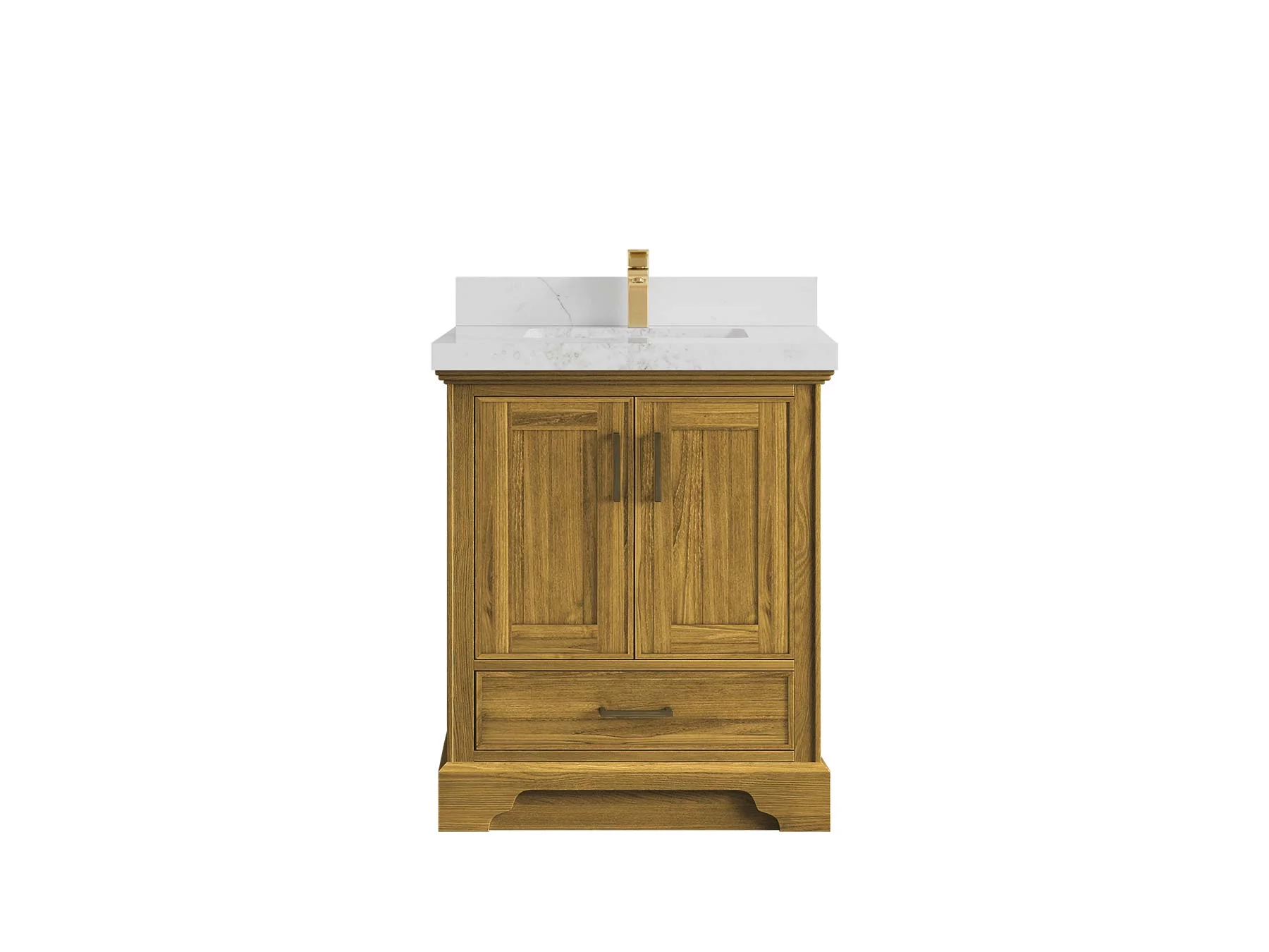 Charlotte White Oak 30 in. W x 22 in. D Single Sink Bathroom Vanity - Image 9