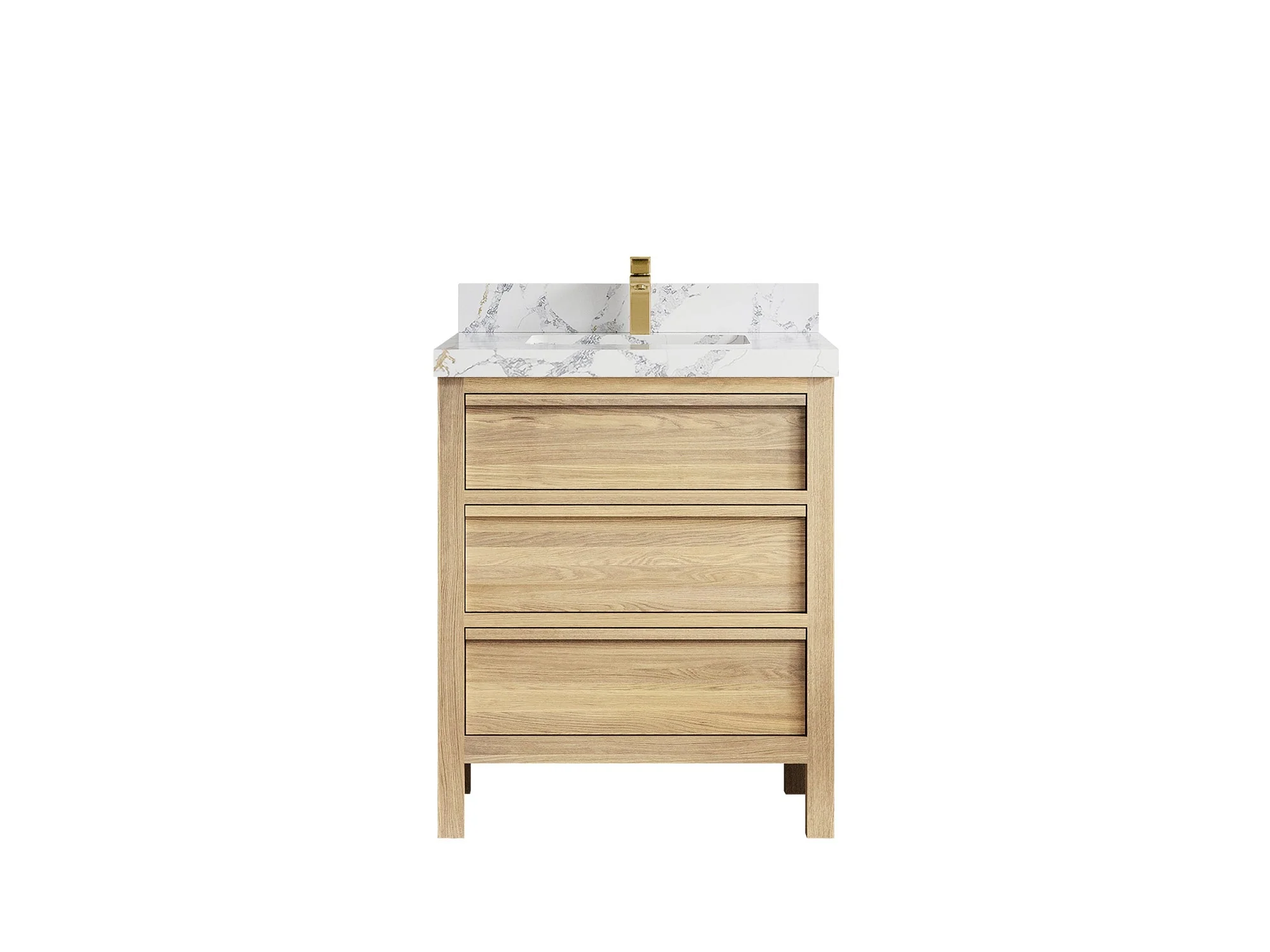 Elizabeth White Oak 30 in. W x 22 in. D Single Sink Bathroom Vanity - Image 19