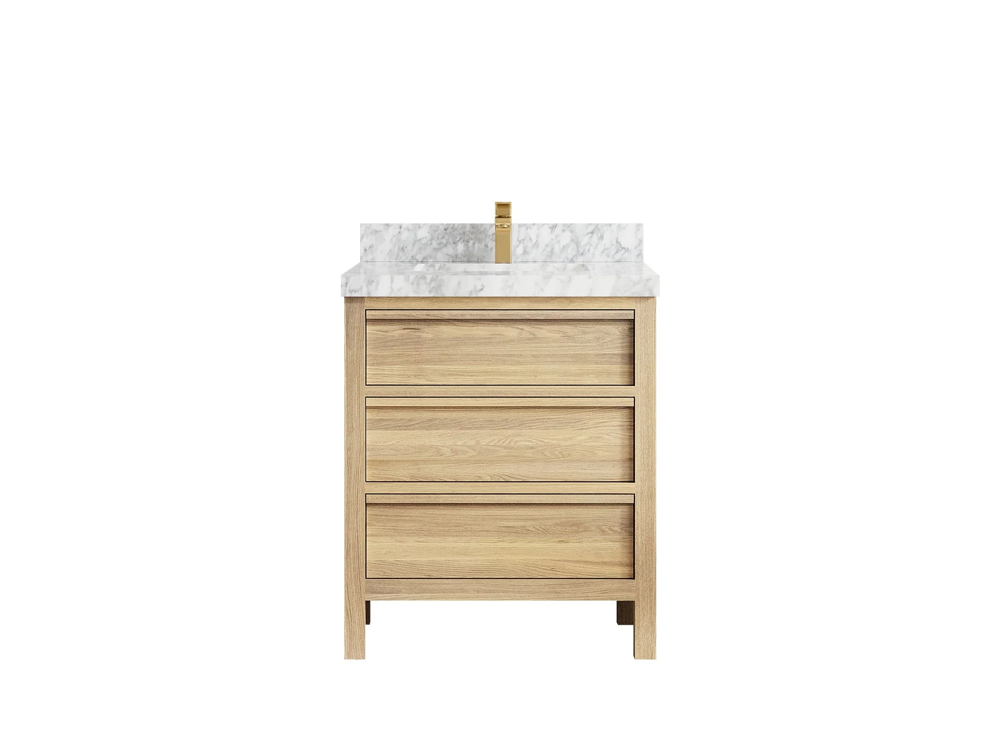 Elizabeth White Oak 30 in. W x 22 in. D Single Sink Bathroom Vanity - Image 23
