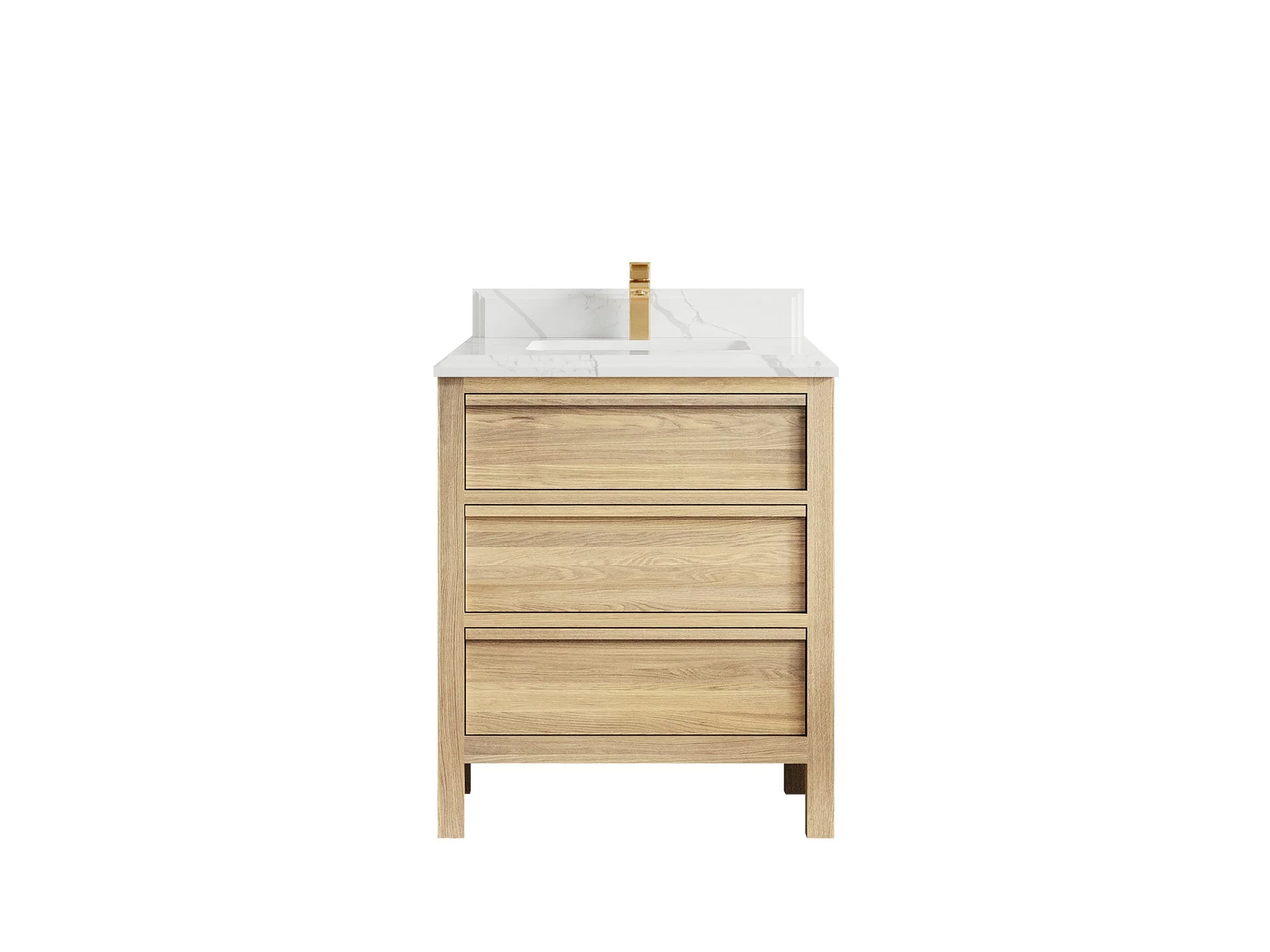Elizabeth White Oak 30 in. W x 22 in. D Single Sink Bathroom Vanity - Image 27