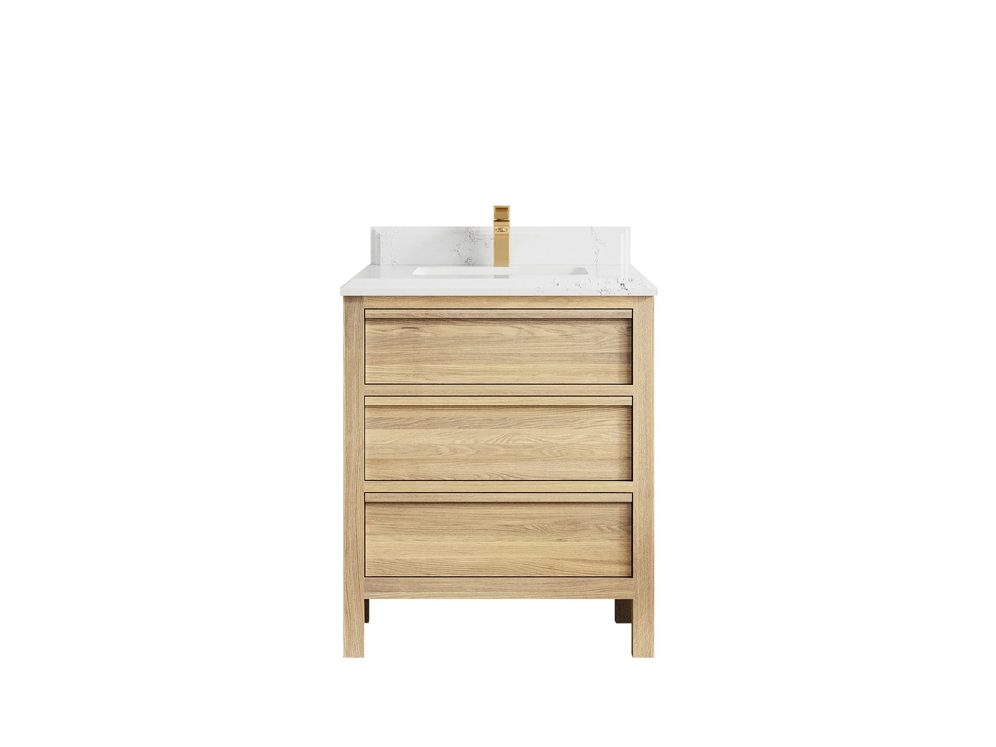 Elizabeth White Oak 30 in. W x 22 in. D Single Sink Bathroom Vanity - Image 29