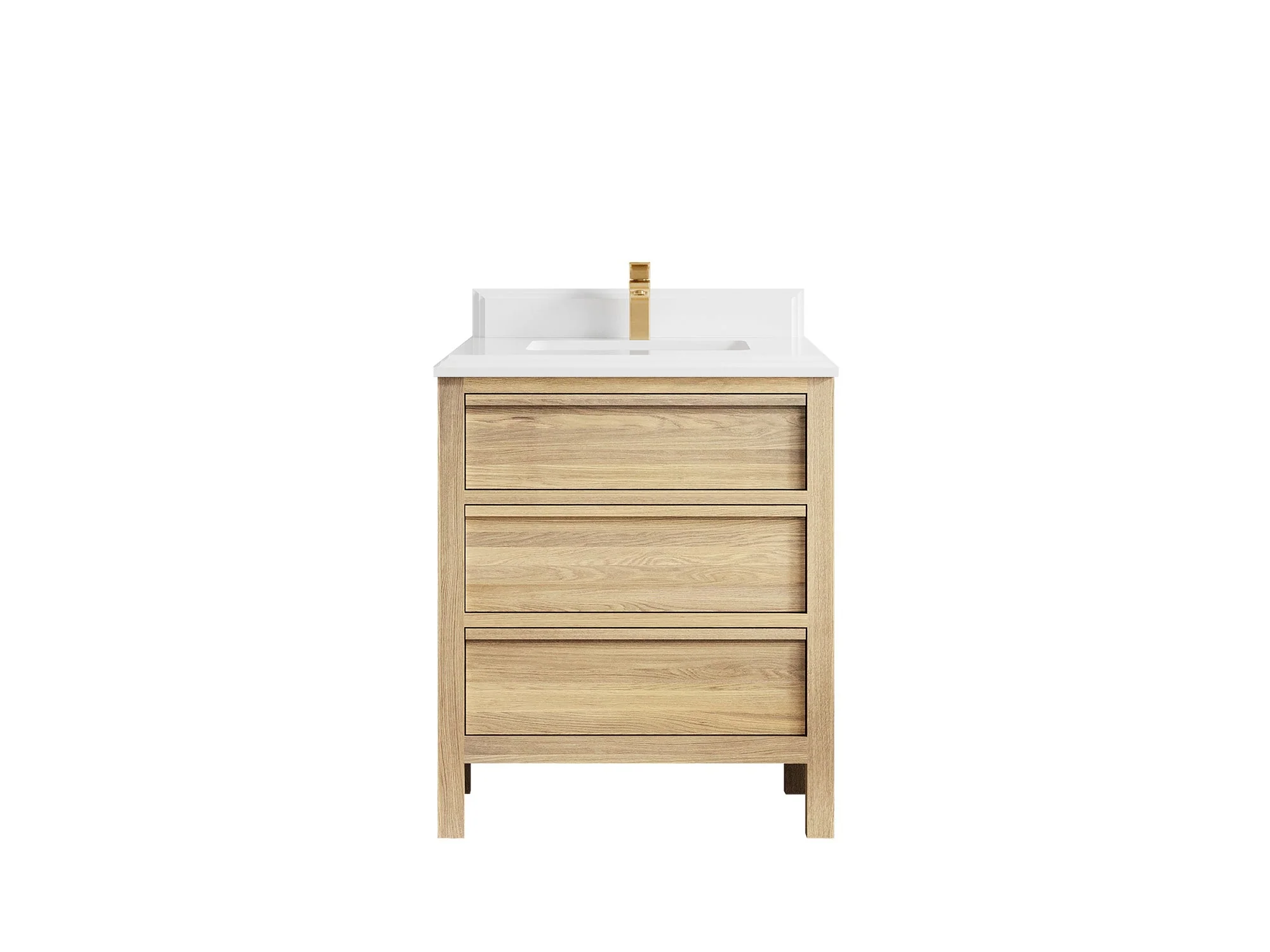 Elizabeth White Oak 30 in. W x 22 in. D Single Sink Bathroom Vanity - Image 31