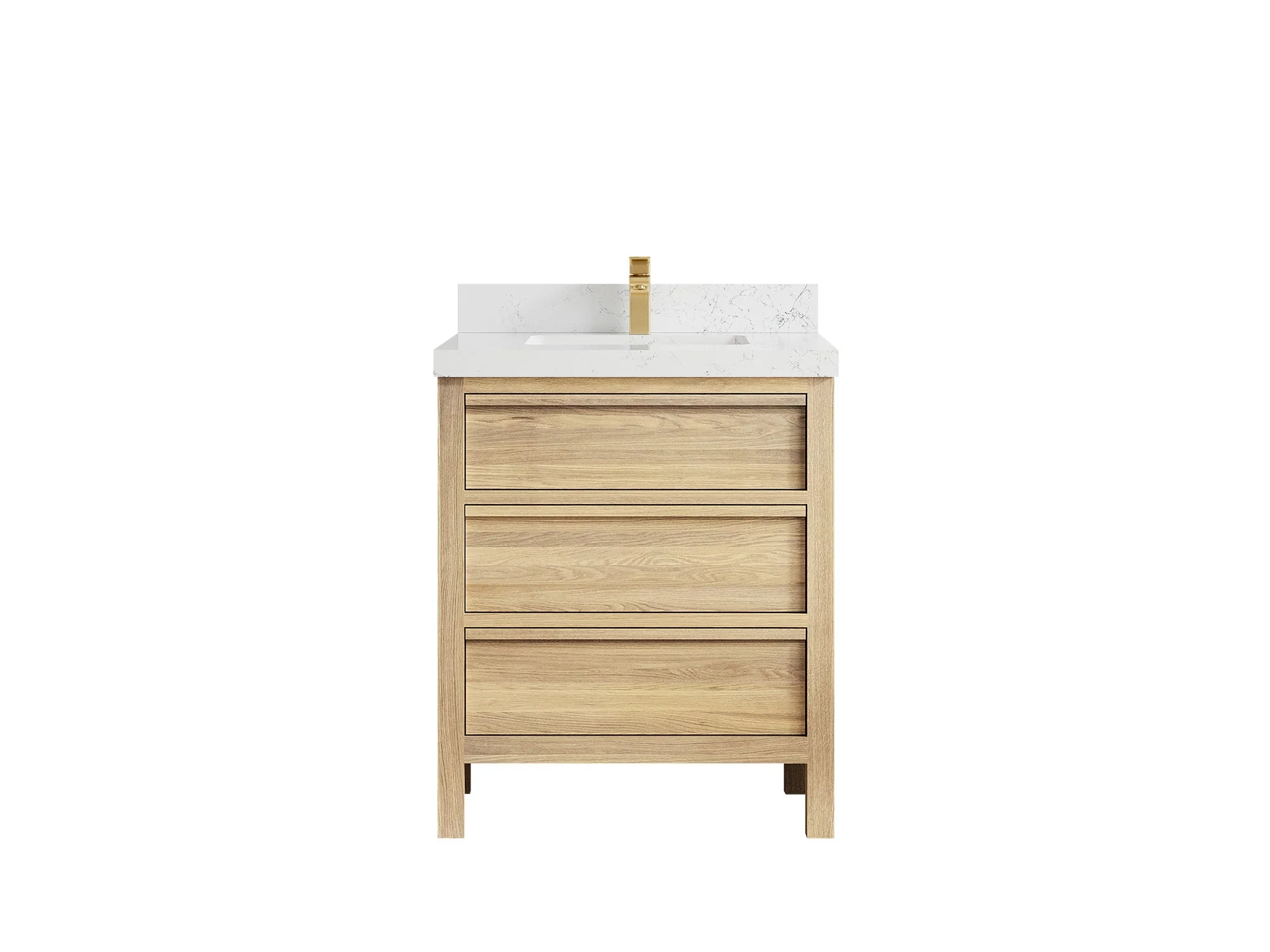 Elizabeth White Oak 30 in. W x 22 in. D Single Sink Bathroom Vanity - Image 33