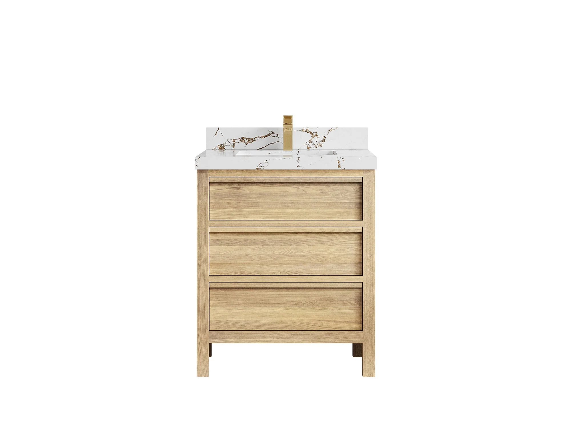 Elizabeth White Oak 30 in. W x 22 in. D Single Sink Bathroom Vanity - Image 39