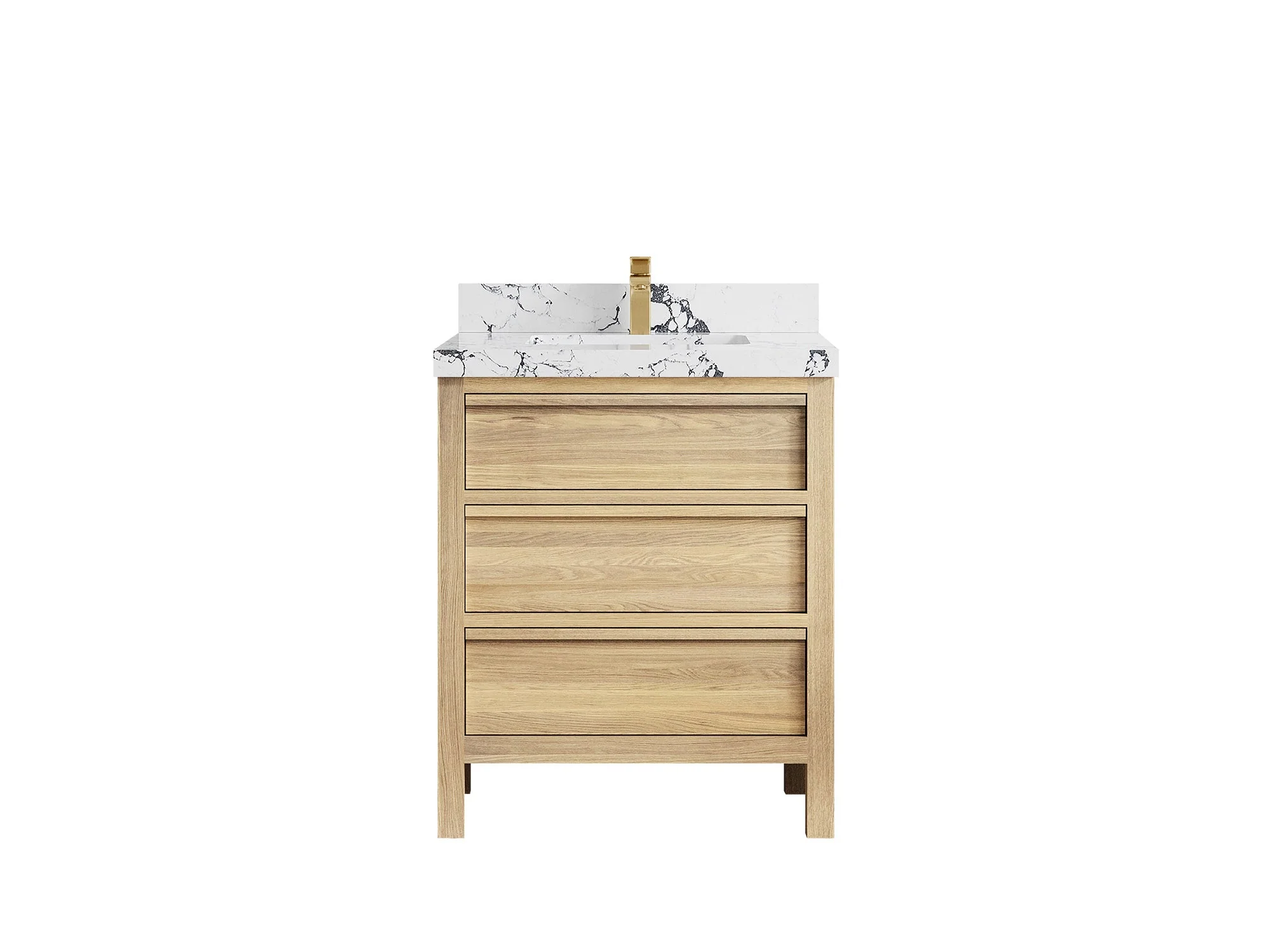 Elizabeth White Oak 30 in. W x 22 in. D Single Sink Bathroom Vanity - Image 43